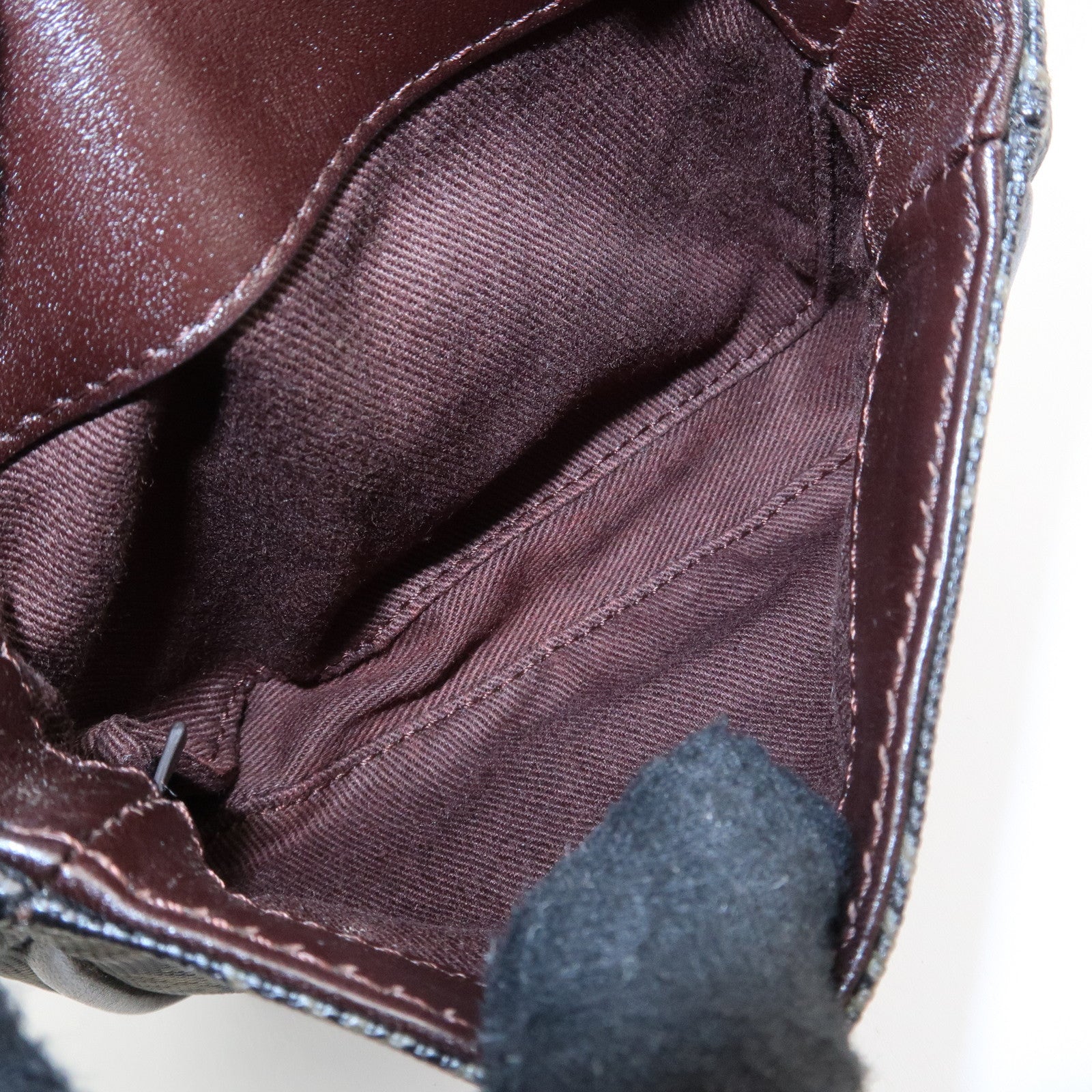 LOEWE Repeat Anagram PVC Leather 2Way Boston Bag Hand Bag Brown Used