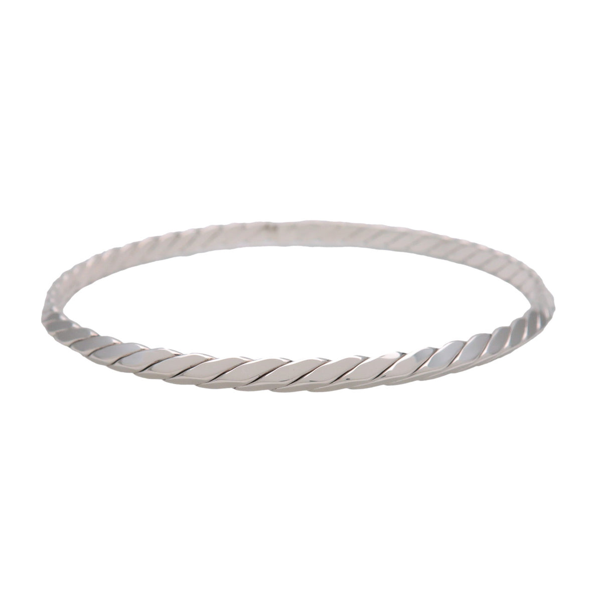 Tiffany & Co Knife Edge Twist Bangle Bracelet SV925 Silver