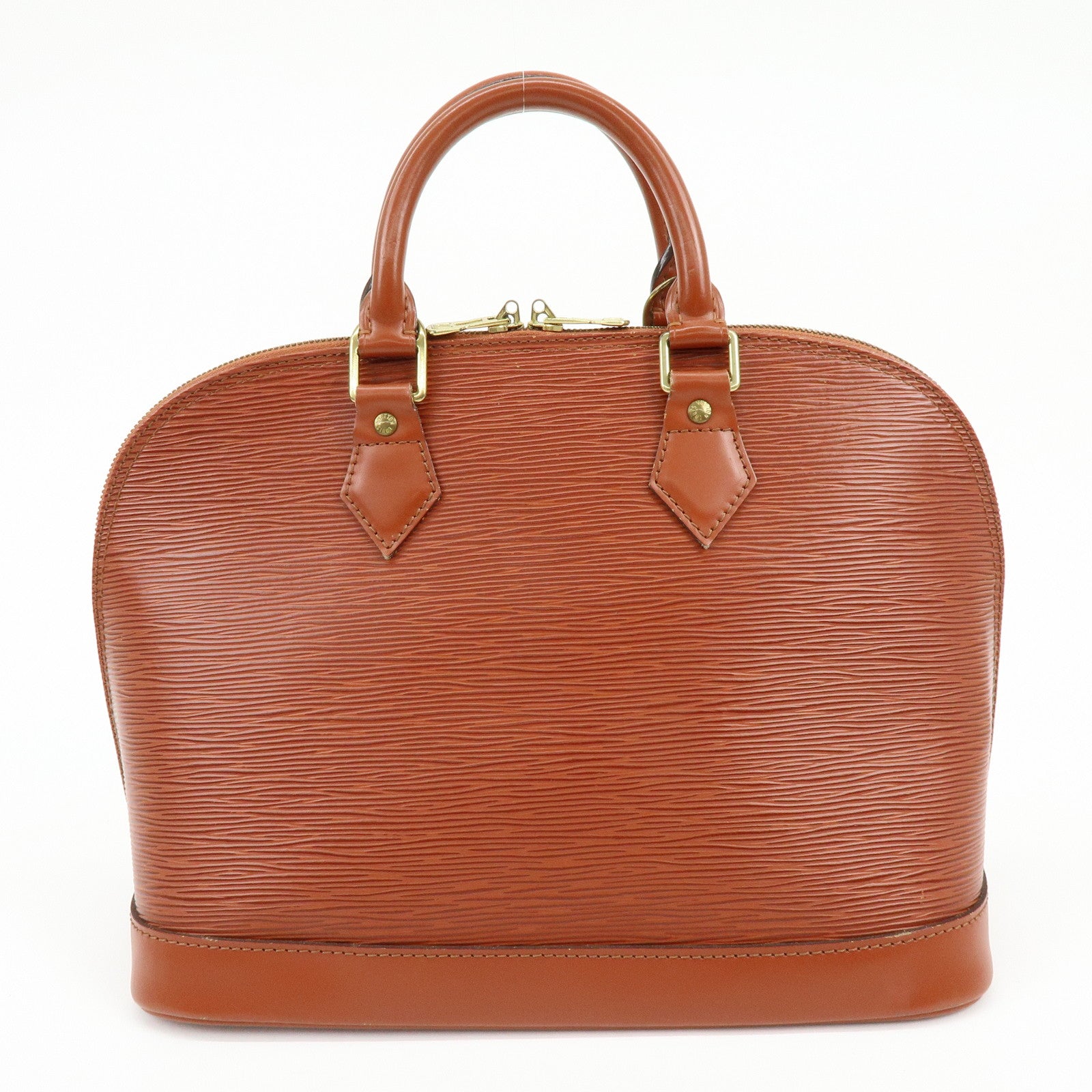 Louis Vuitton Epi Alma PM Leather Hand Bag Kenya Brown M52143