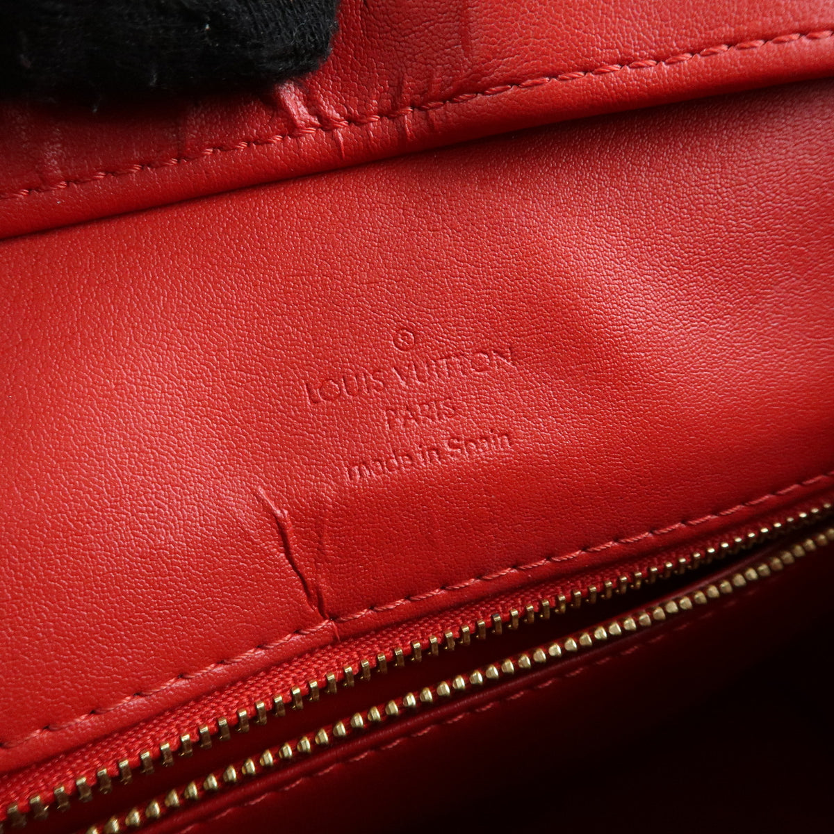 Louis Vuitton Monogram Vernis Houston Tote Bag Hand Bag Rouge M91092