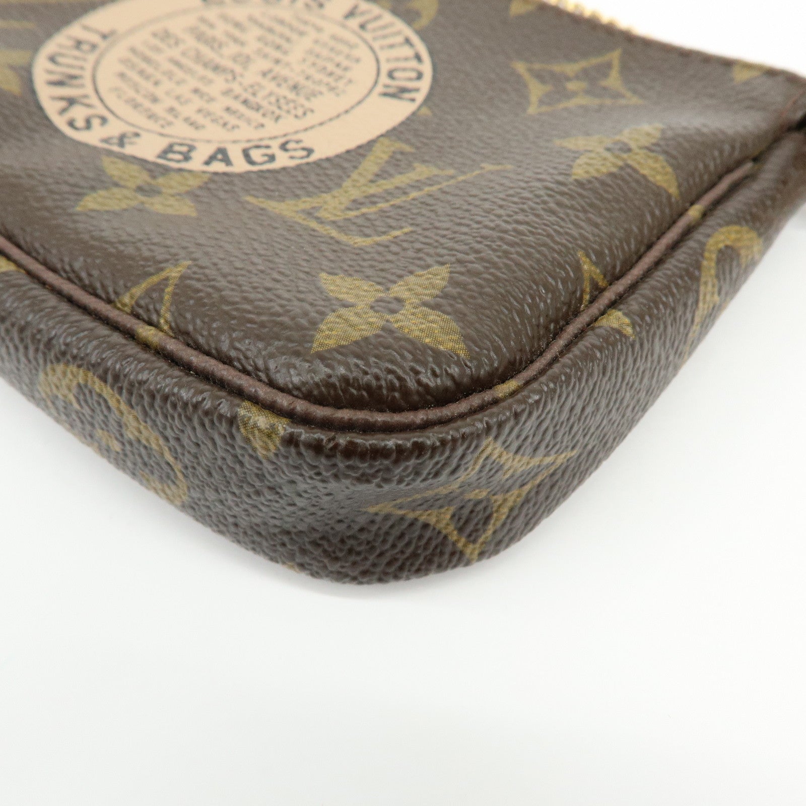 Louis Vuitton Monogram T&B Mini Pochette Accessoires Hand Bag M60153
