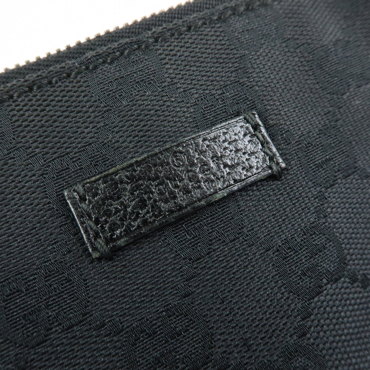 GUCCI GG Canvas Leather Shoulder Bag Crossbody Bag Black 114273