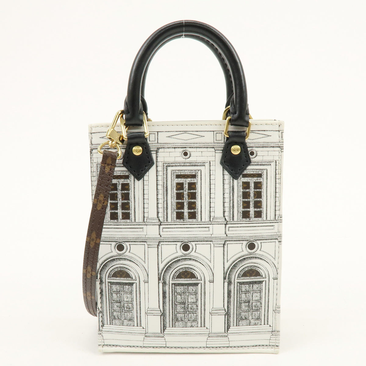 Louis Vuitton Monogram Petit Sac Plat x Fornasetti 2Way Bag M80991