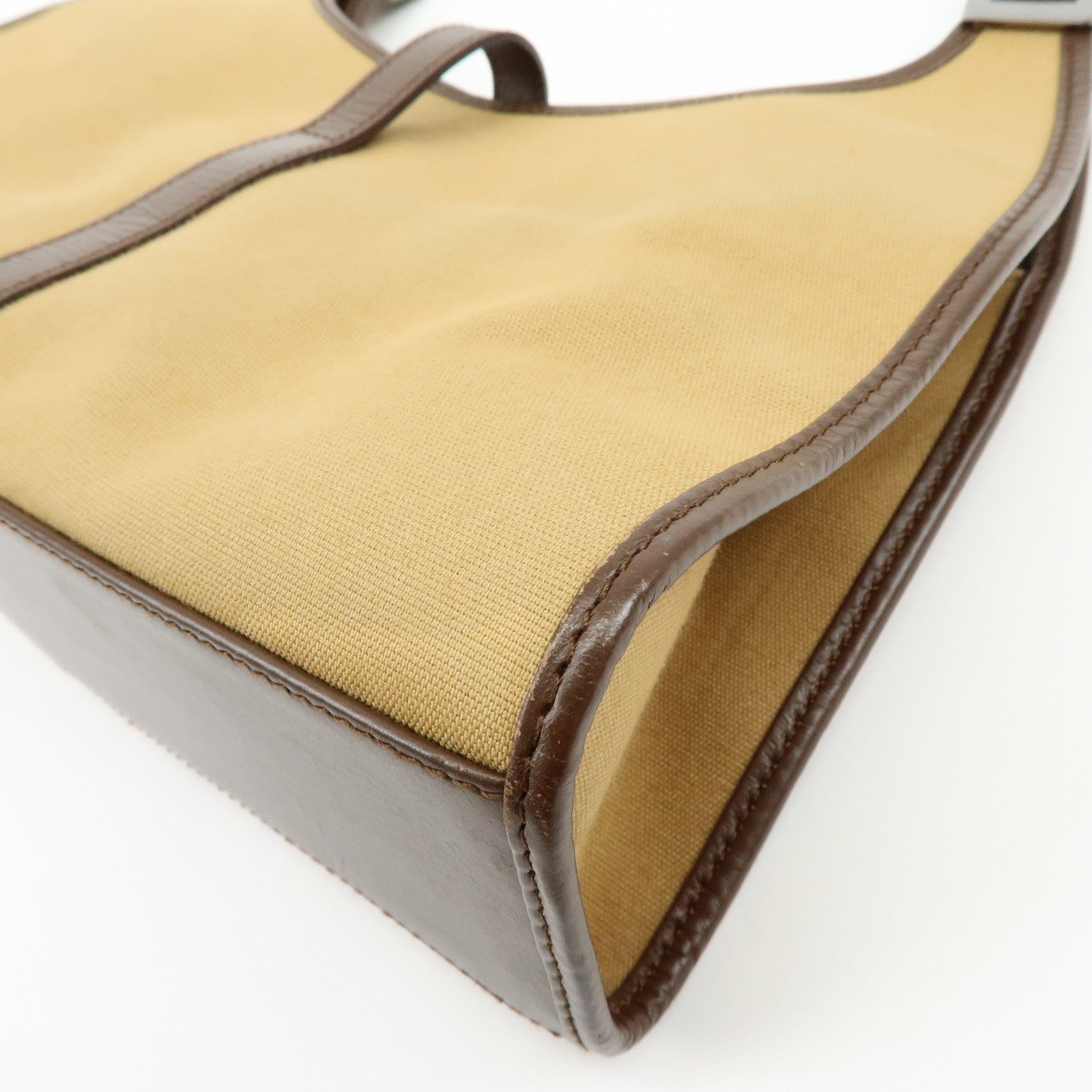 GUCCI Jackie Sherry Canvas Leather Shoulder Bag Hand Bag 002.1068