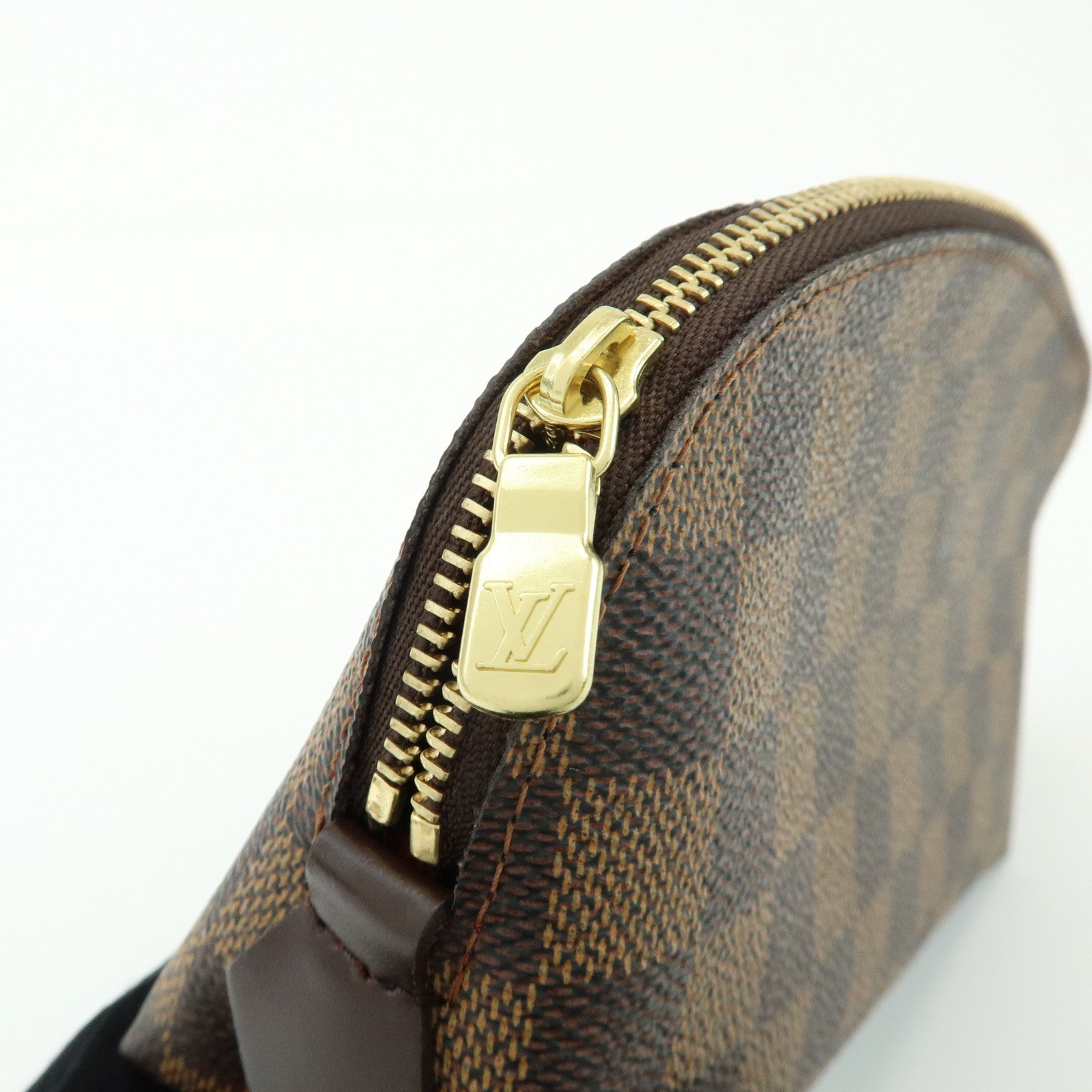 Louis Vuitton Damier Pochette Cosmetic PM Pouch Damier Ebene N47516