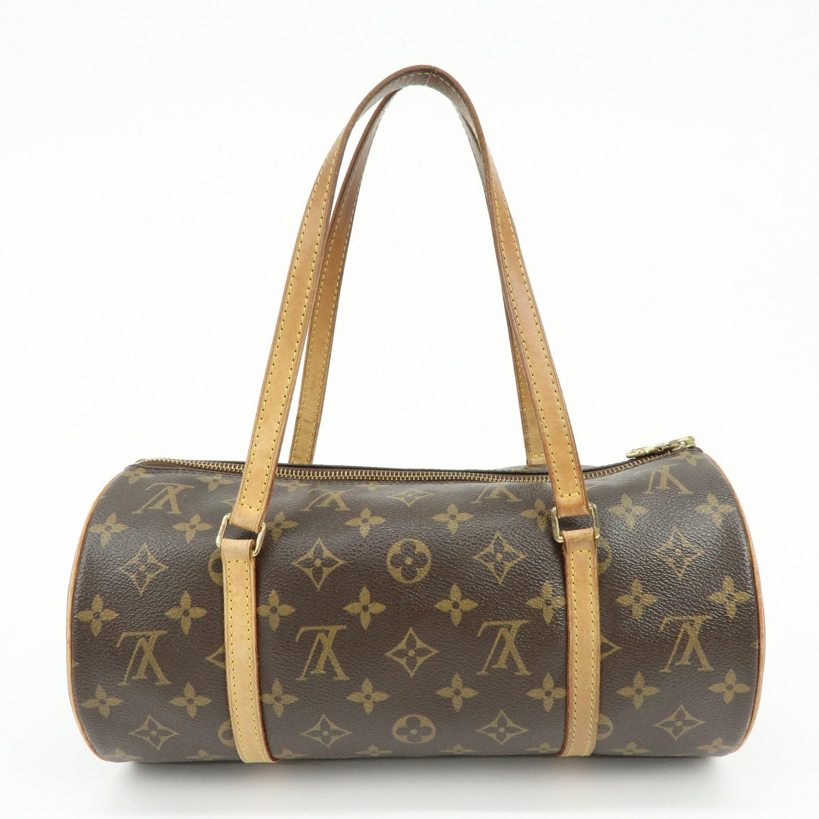 Louis Vuitton Monogram Papillon 30 Hand Bag Brown M51385