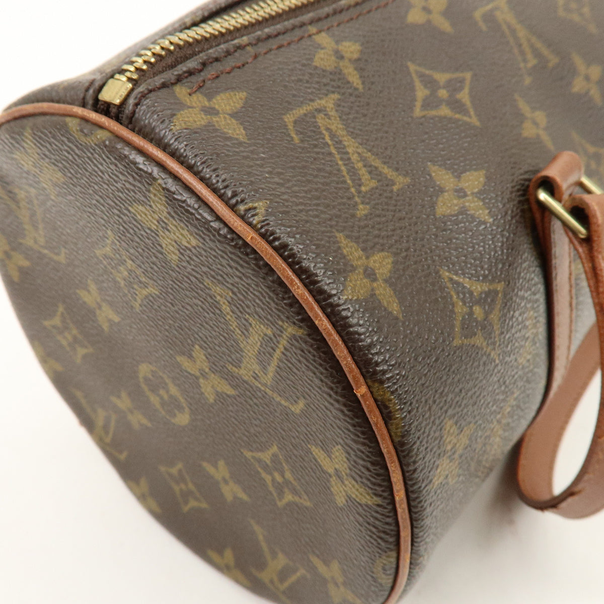 Louis Vuitton Monogram Papillon 30 Hand Bag Brown M51365