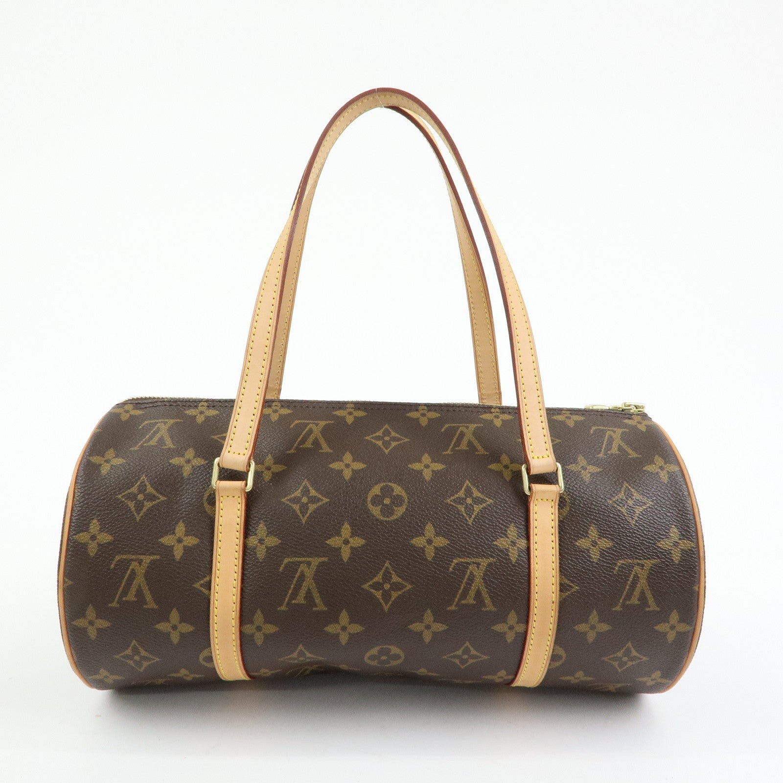 Louis Vuitton Monogram Papillon 30 Hand Bag & Pouch Brown M51385