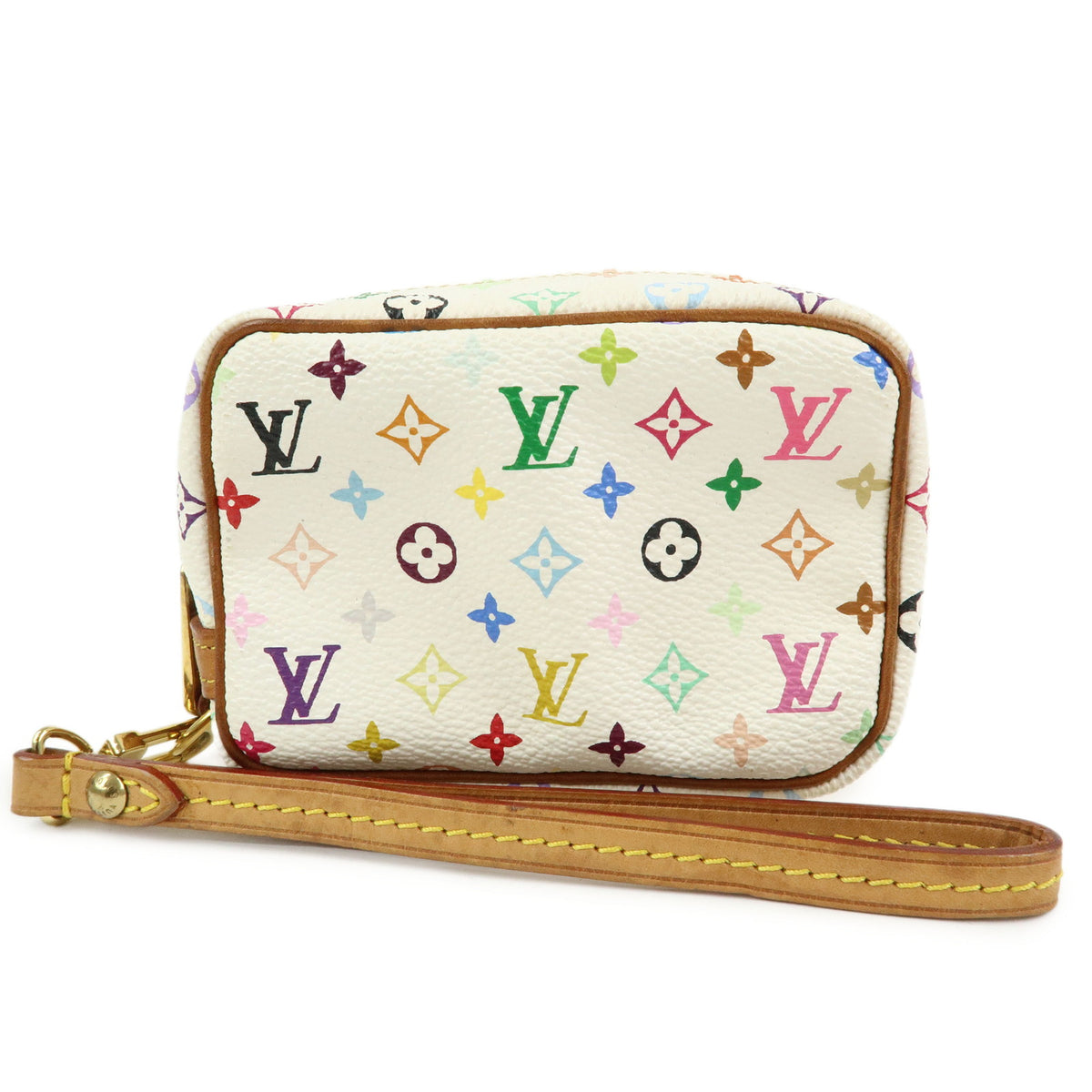 Louis Vuitton Monogram Multicolor Trousse Wapity Pouch Blanc M58033