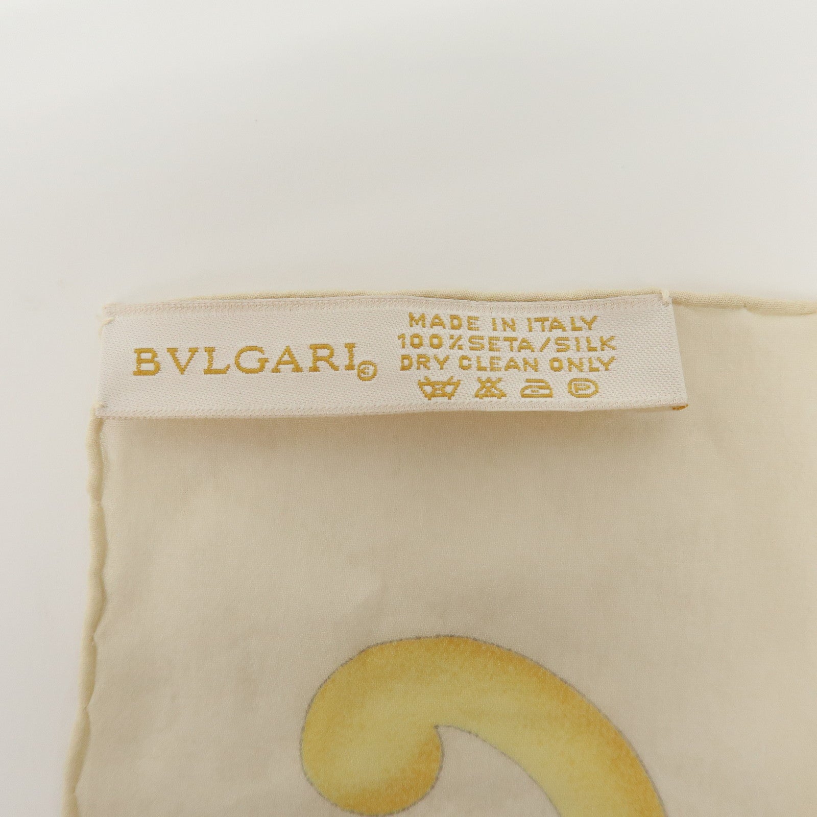 BVLGARI Set of 2 Silk 100% Scarf Balloon Motif Black Red Gold