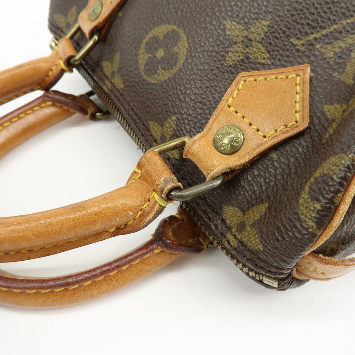 Louis Vuitton Monogram Mini Speedy Hand Bag Brown M41534 J75011 Lot
