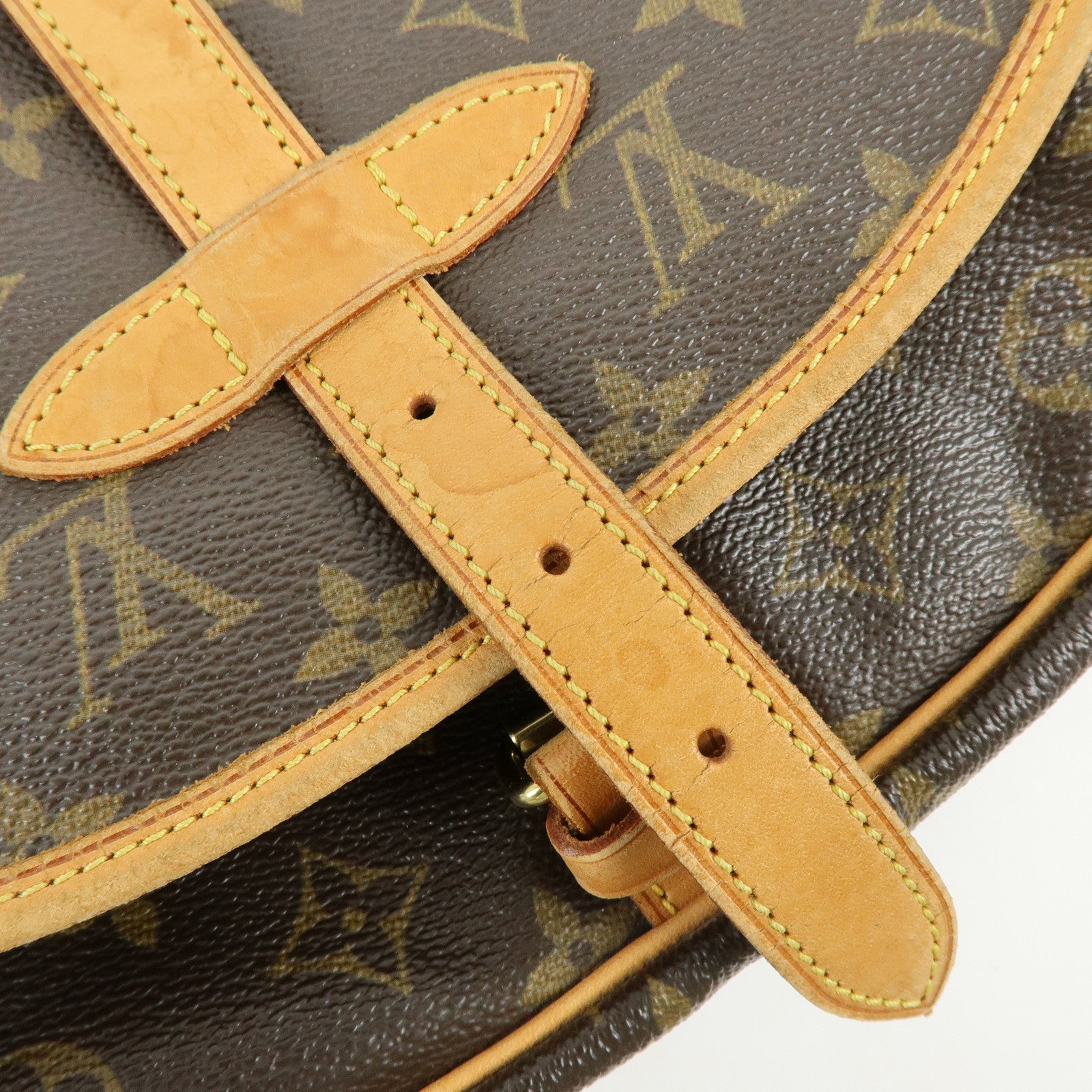 Louis Vuitton Monogram Saumur 30 Canvas Shoulder Bag Brown M42256
