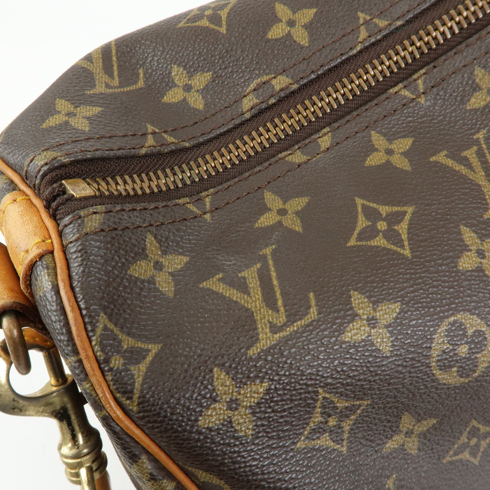 Louis Vuitton Keep All Bandouliere 55 Boston Bag Hand Bag Brown M41414