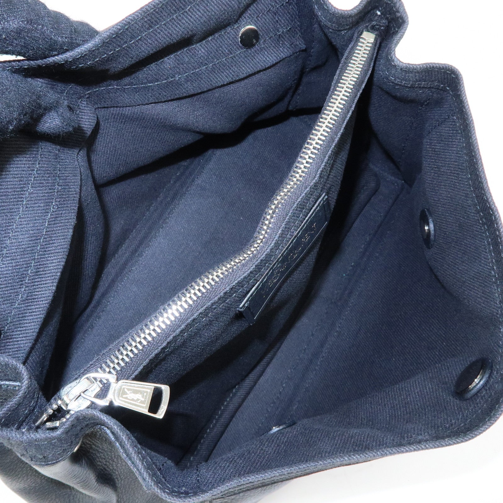 SAINT LAURENT PARIS Muse Two Leather 2Way Hand Bag Black