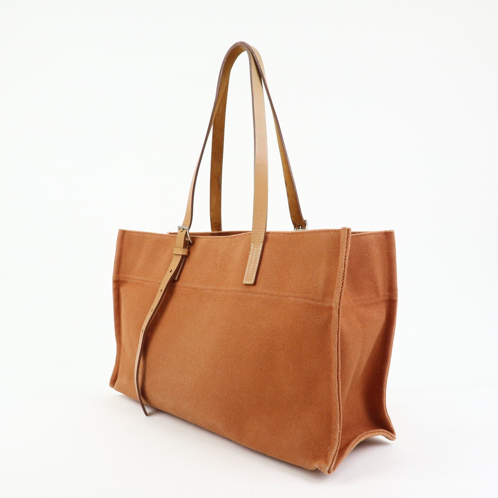 HERMES Etriviere Elan Toile Goeland Tote Bag Shoulder Bag □O Stamped