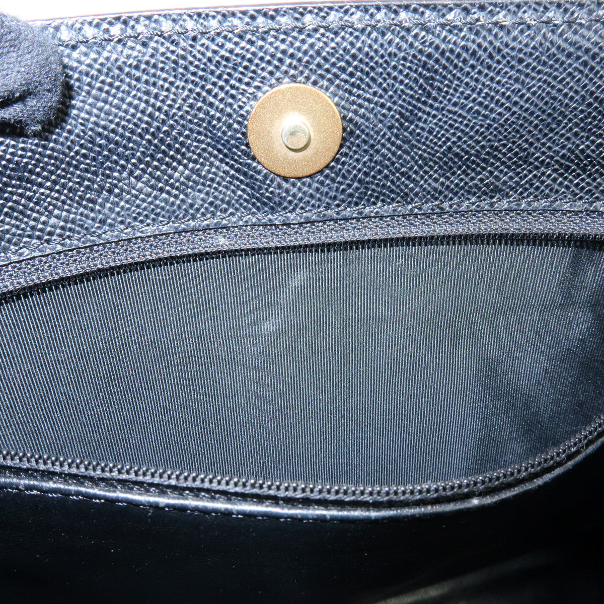CHANEL Logo Caviarskin Tote Bag Shoulder Bag Black