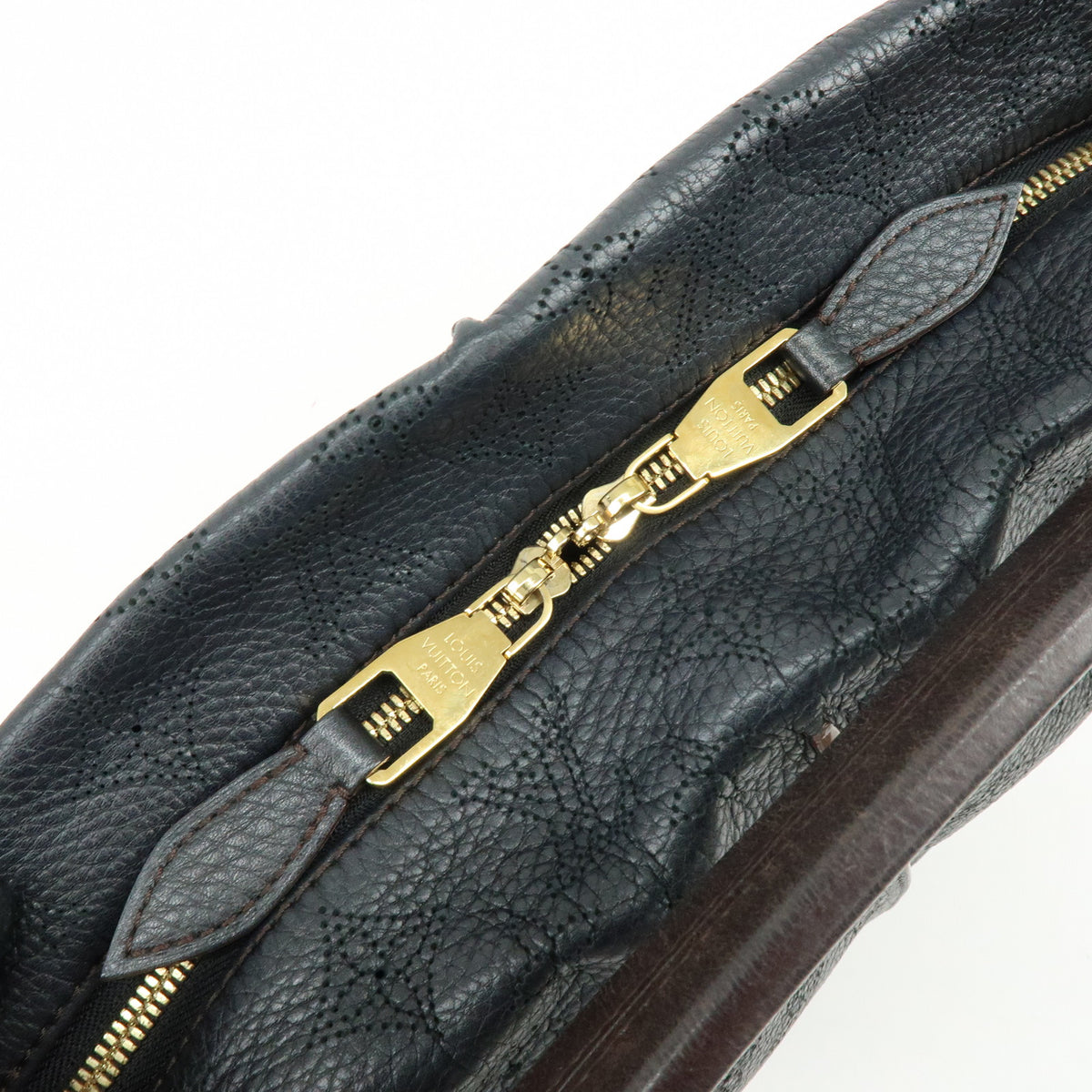 Louis Vuitton Monogram Mahina Selene MM 2Way Hand Bag Noir M93987