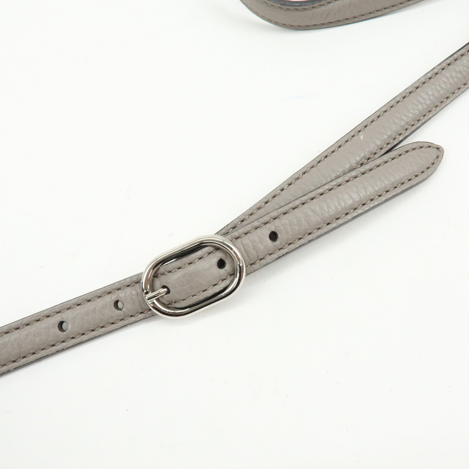 GUCCI Bamboo Leather 2WAY Bag Shoulder Bag Grey 392013