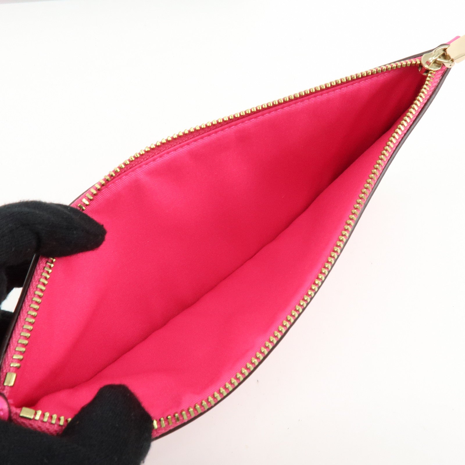 COACH Signature PVC Leather Shoulder Bag Crossbody Bag Brown Pink