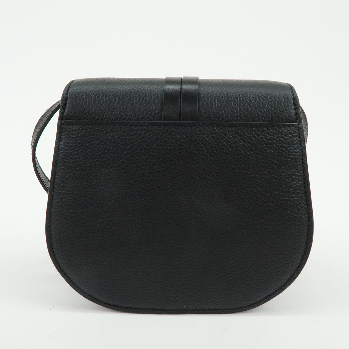 Chloe Alphabet Leather Shoulder Bag Crossbody Bag Black