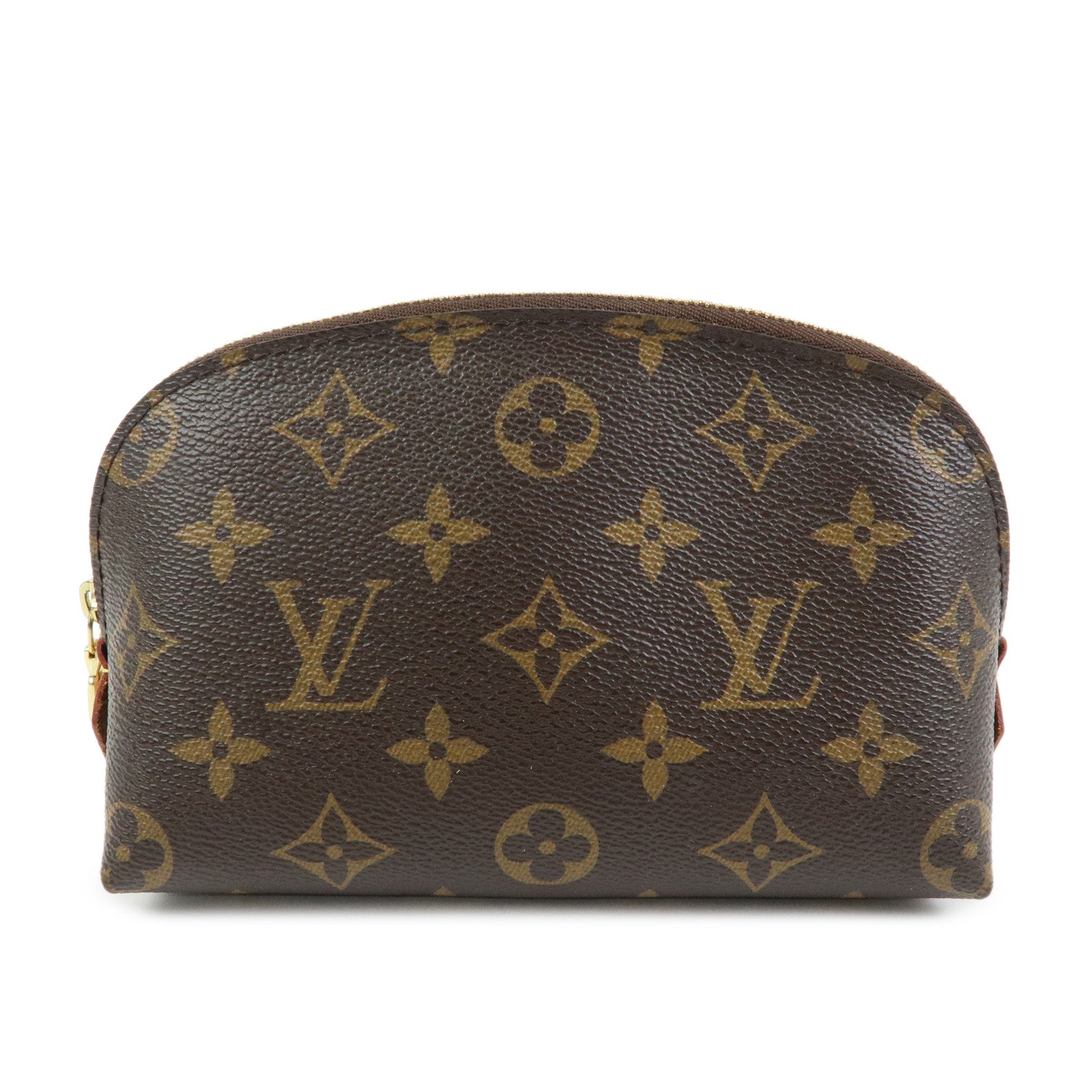 Louis Vuitton Monogram Pochette Cosmetic PM Pouch Brown M47515