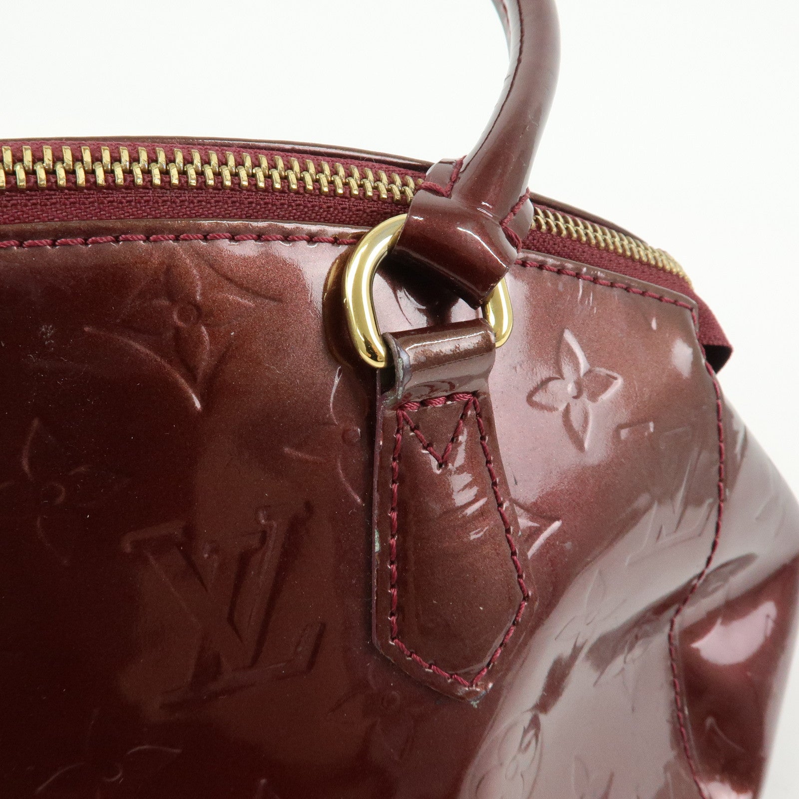Louis Vuitton Monogram Vernis Sherwood PM Boston Hand Bag M91492