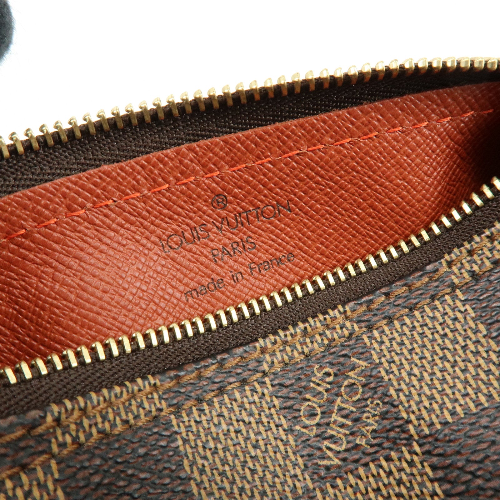 Louis Vuitton Damier Mini Pouch for Papillon Bag Brown Damier Ebene