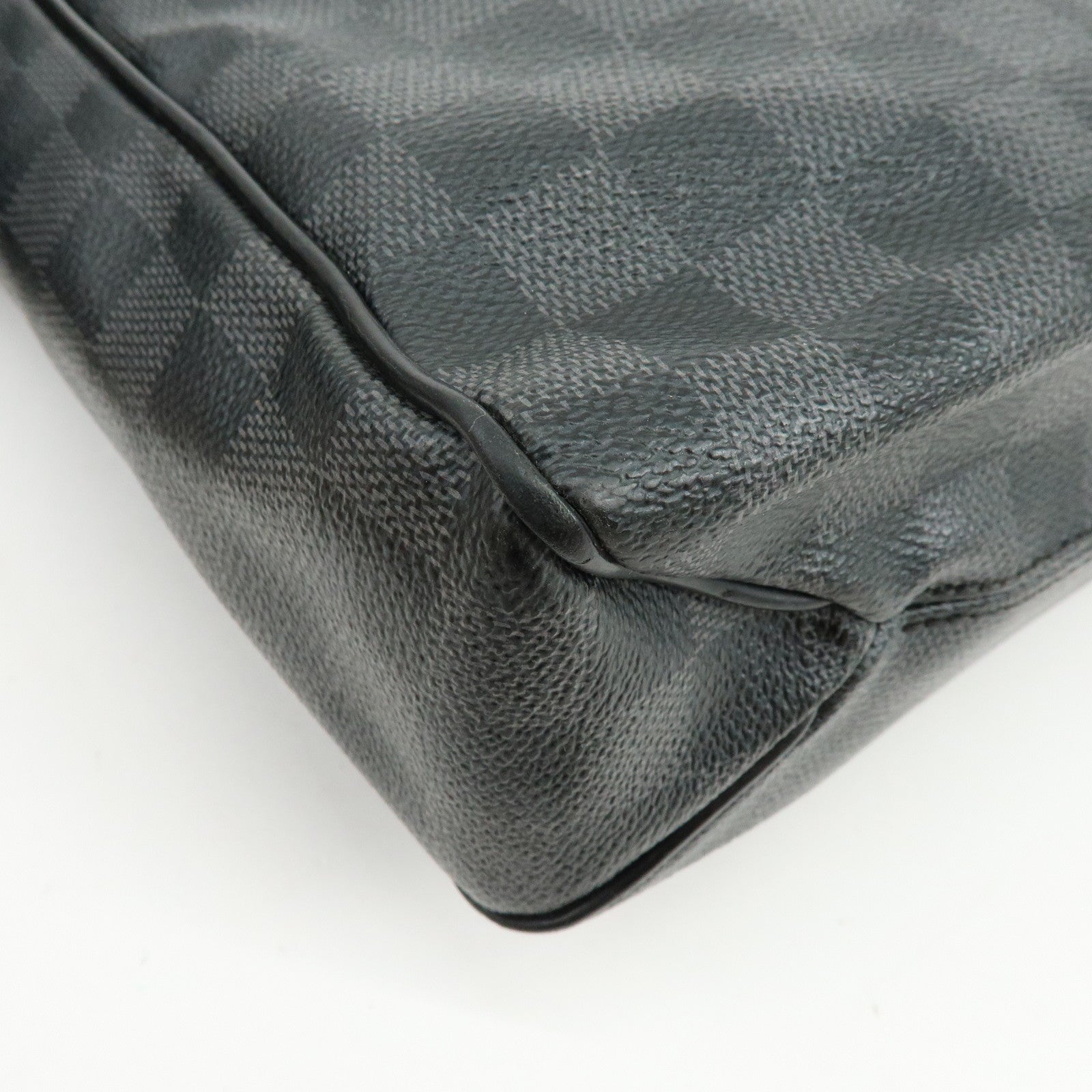 Louis Vuitton Damier Graphite District PM Shoulder Bag Noir N41260