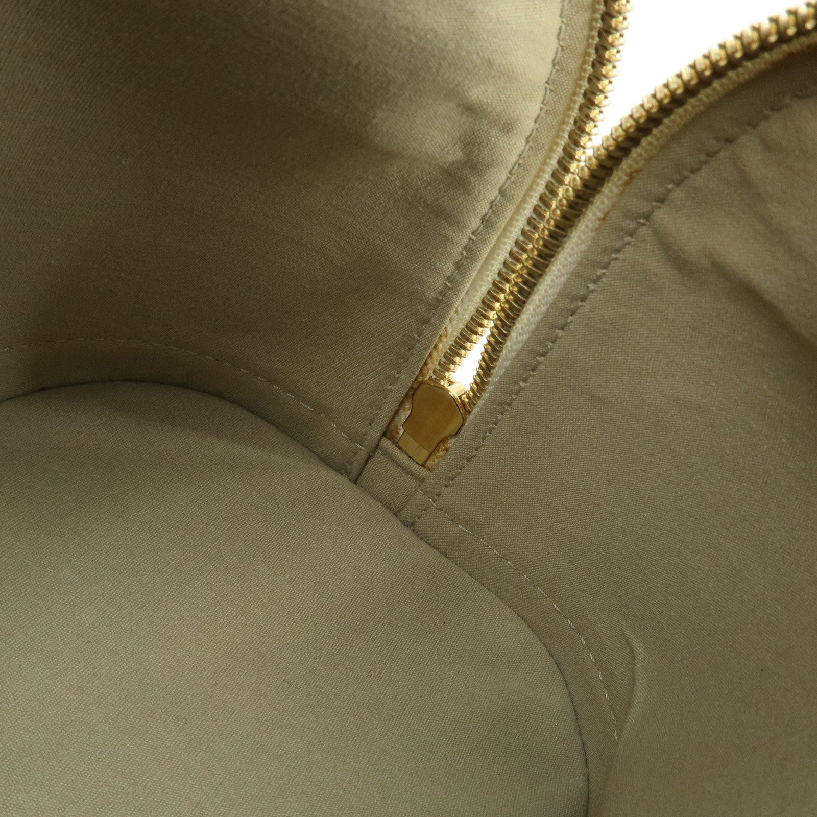 Louis Vuitton Monogram Mini Alma Long Hand Bag Khaki M92206