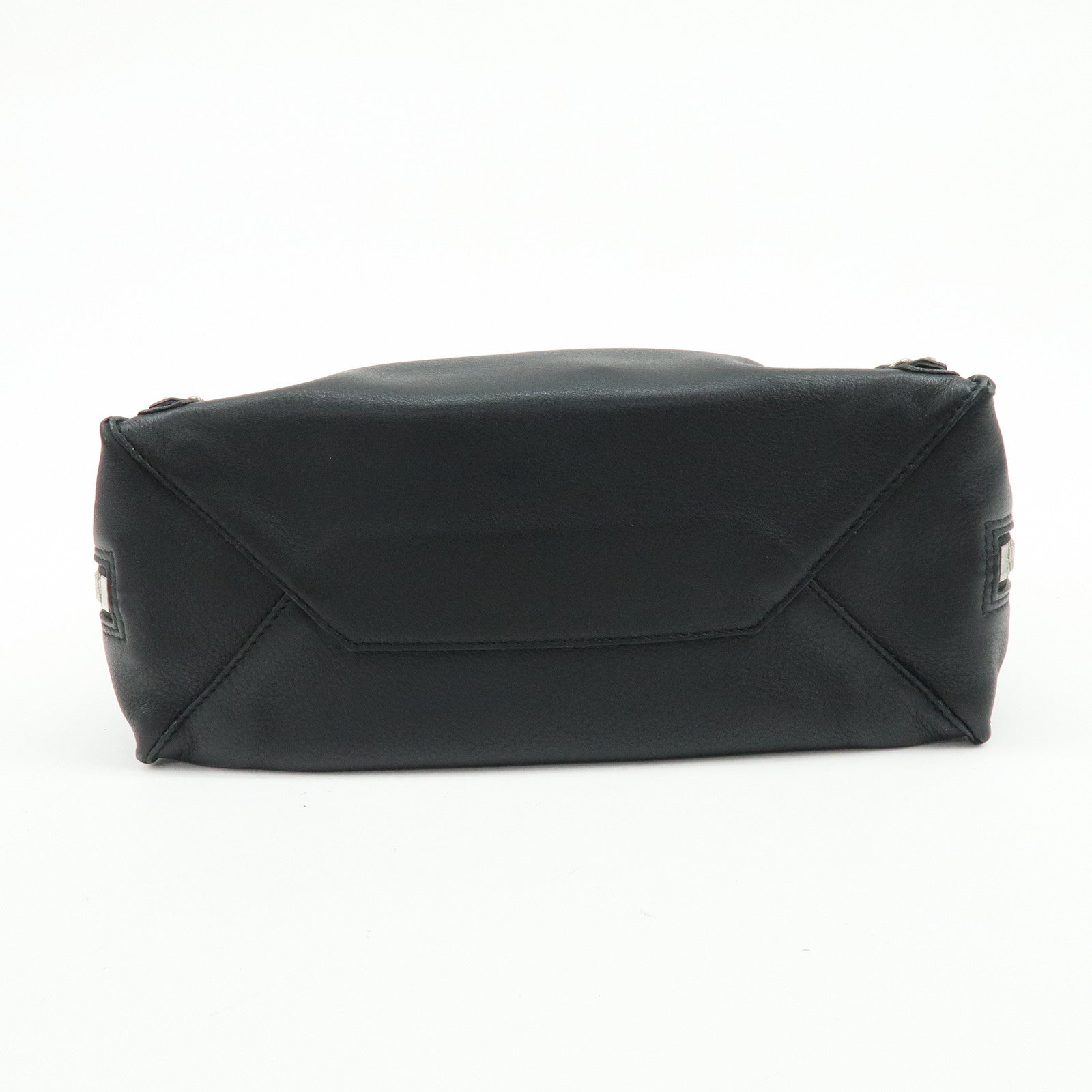 BALENCIAGA Paper A6 Mini Leather 2Way Hand Shoulder Bag Black 370926