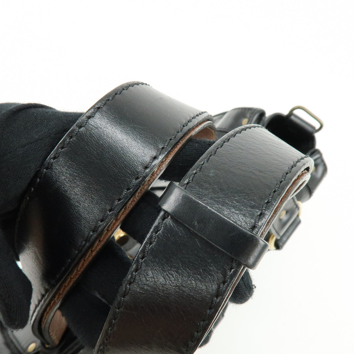 Chloe Kerala Leather Shoulder Bag Hand Bag Satchel Bag Black