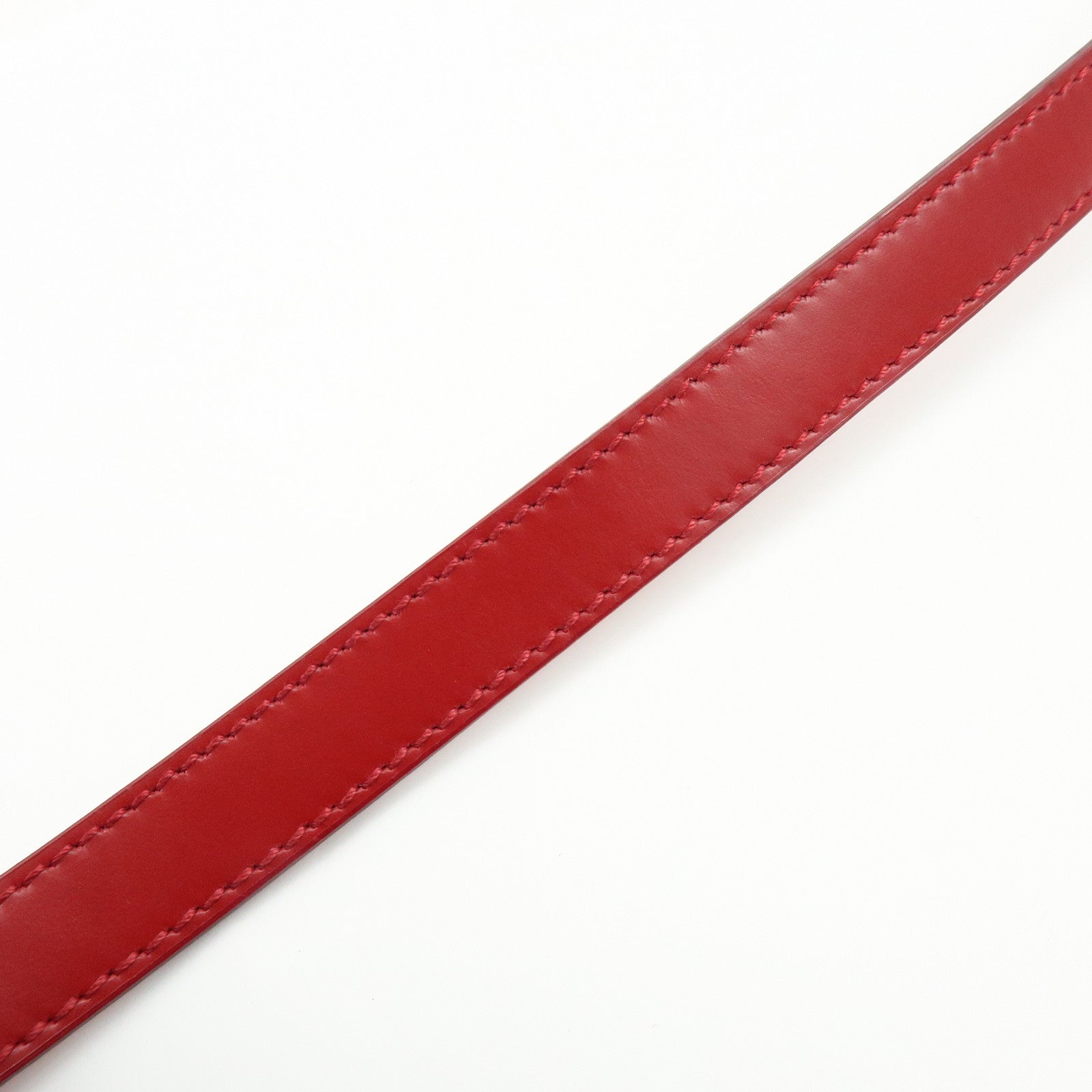 Ferragamo Gancini Leather 2Way Bag Hand Bag Shoulder Bag Red