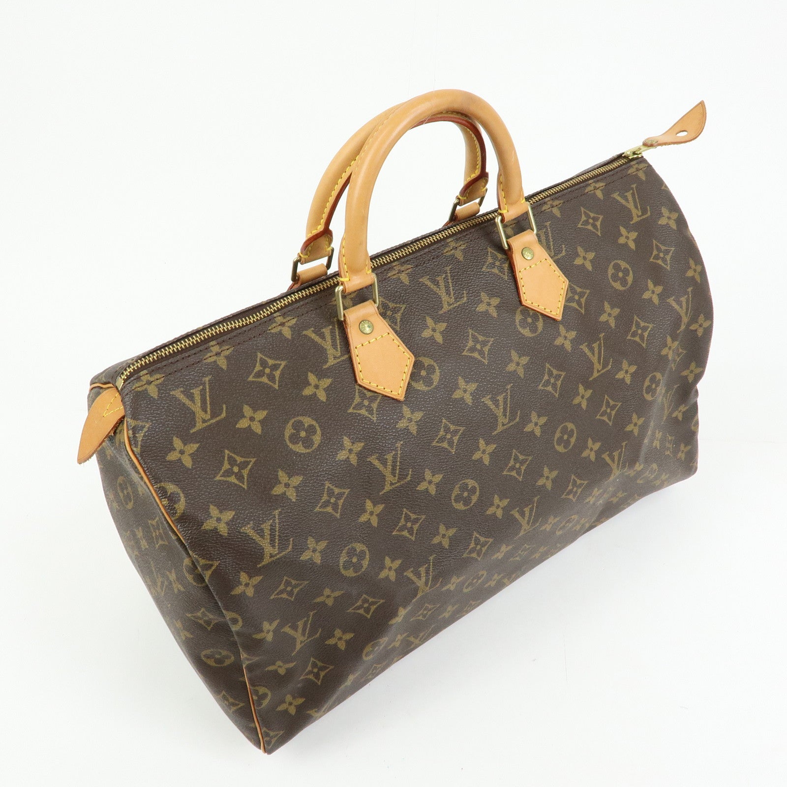 Louis Vuitton Monogram Speedy 40 Hand Bag Boston Bag Brown M41522