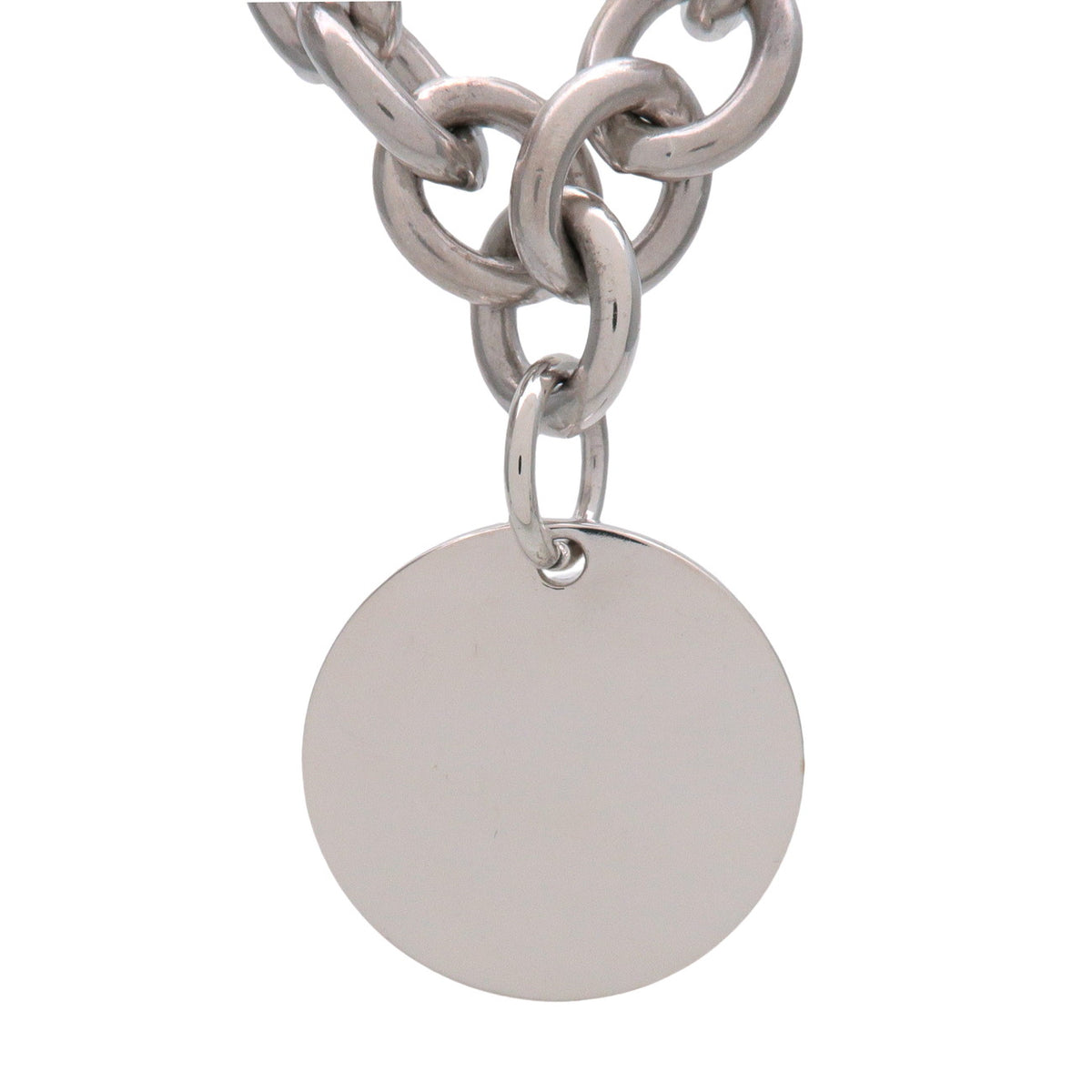 Tiffany & Co Return to Tiffany Round Tag Necklace SV925 Silver