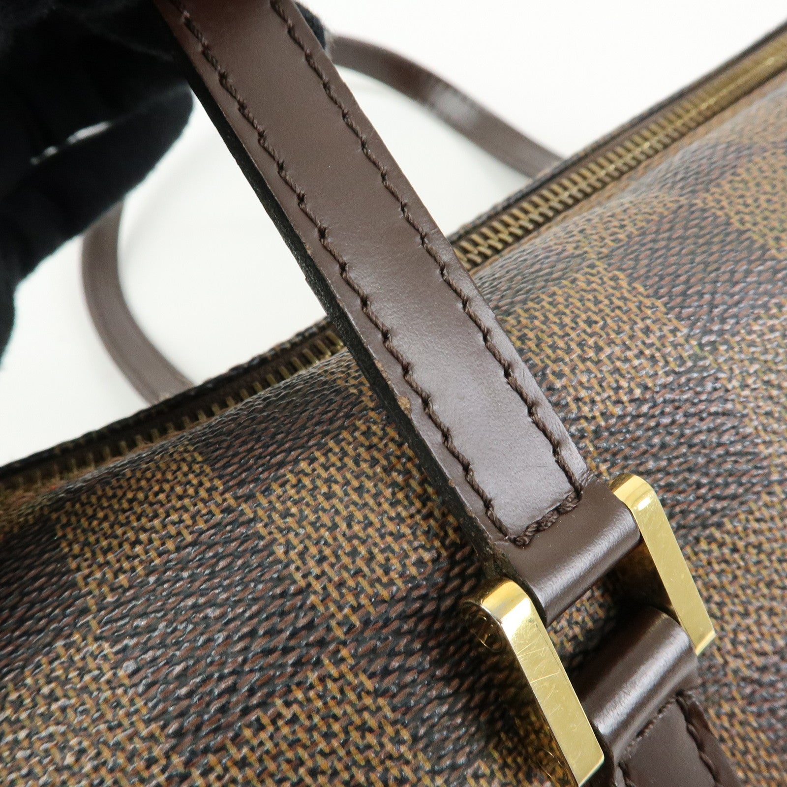 Louis Vuitton Damier Ebene Papillon 26 Hand Bag Brown N51304