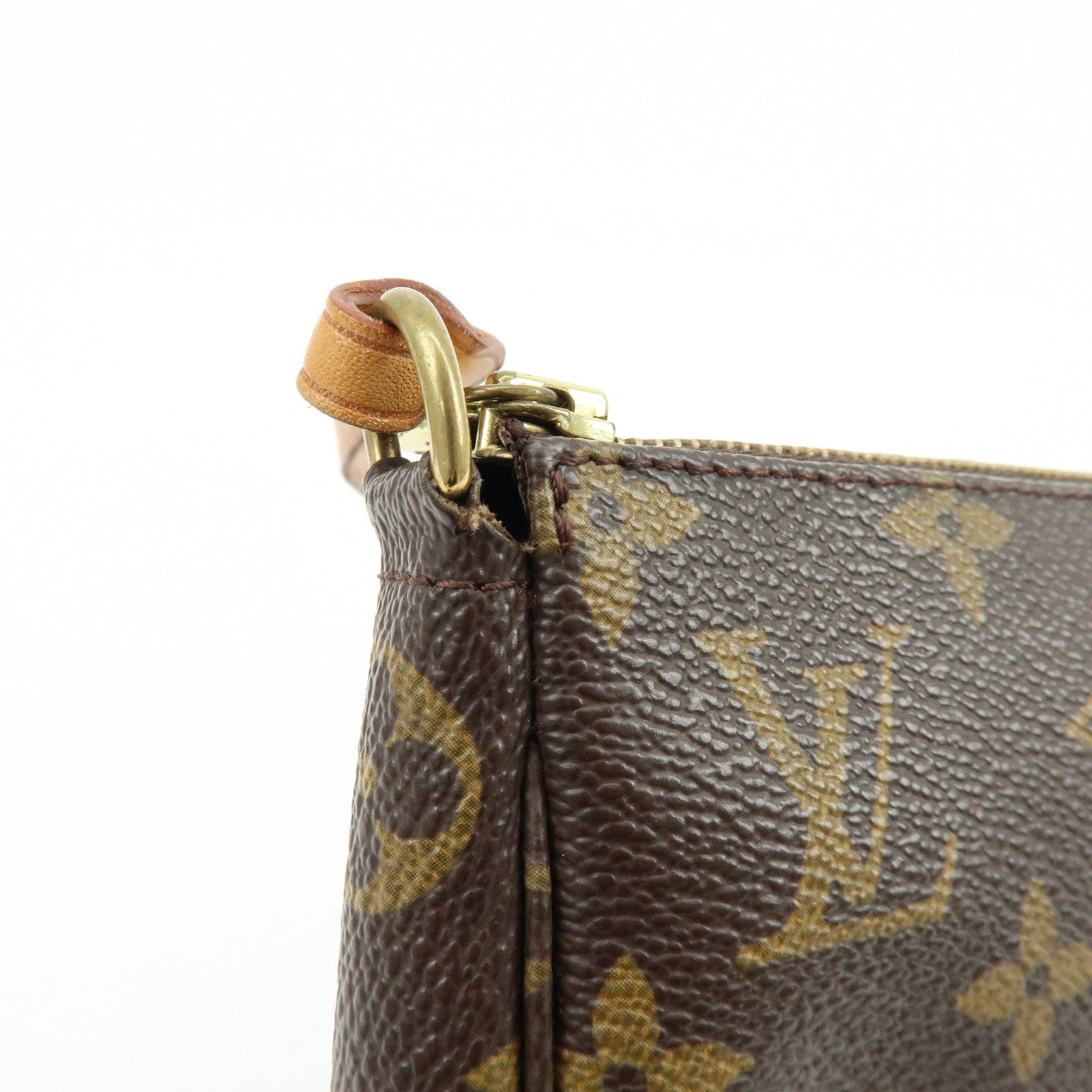 Louis Vuitton Monogram Pochette Accessoires Hand Bag Brown M51980