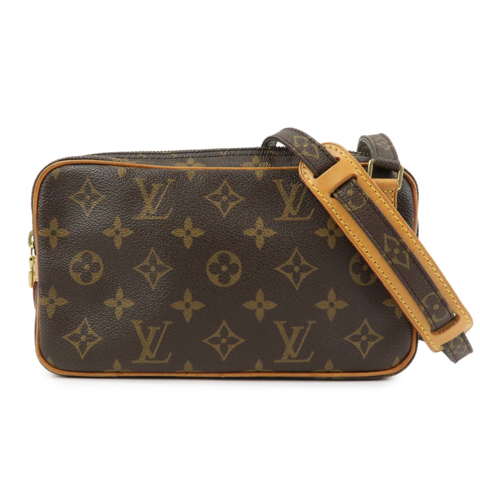 Louis Vuitton Monogram Pochette Marly Bandouliere Bag Brown M51828