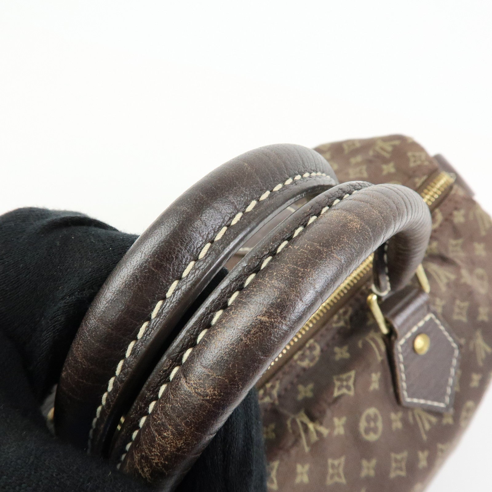 Louis Vuitton Monogram Mini Lin Speedy 30 Boston Bag Ebene M95224