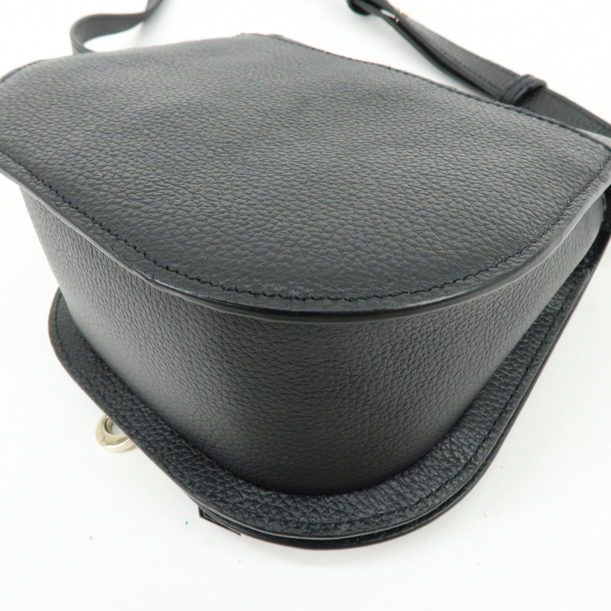 Chloe Alphabet Leather Shoulder Bag Crossbody Bag Black