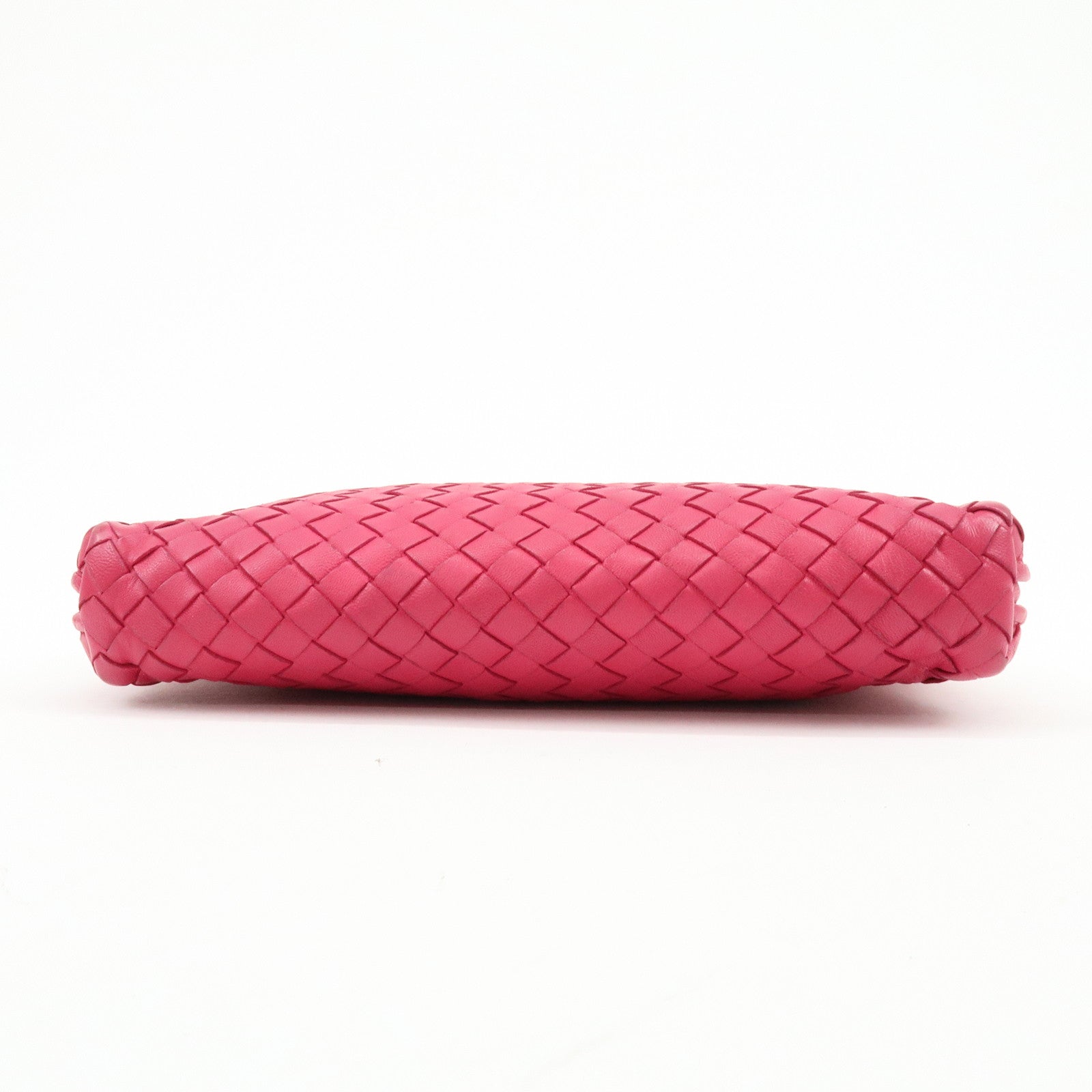 BOTTEGA VENETA Inttrecciato Nodini Leather Shoulder Bag Pink