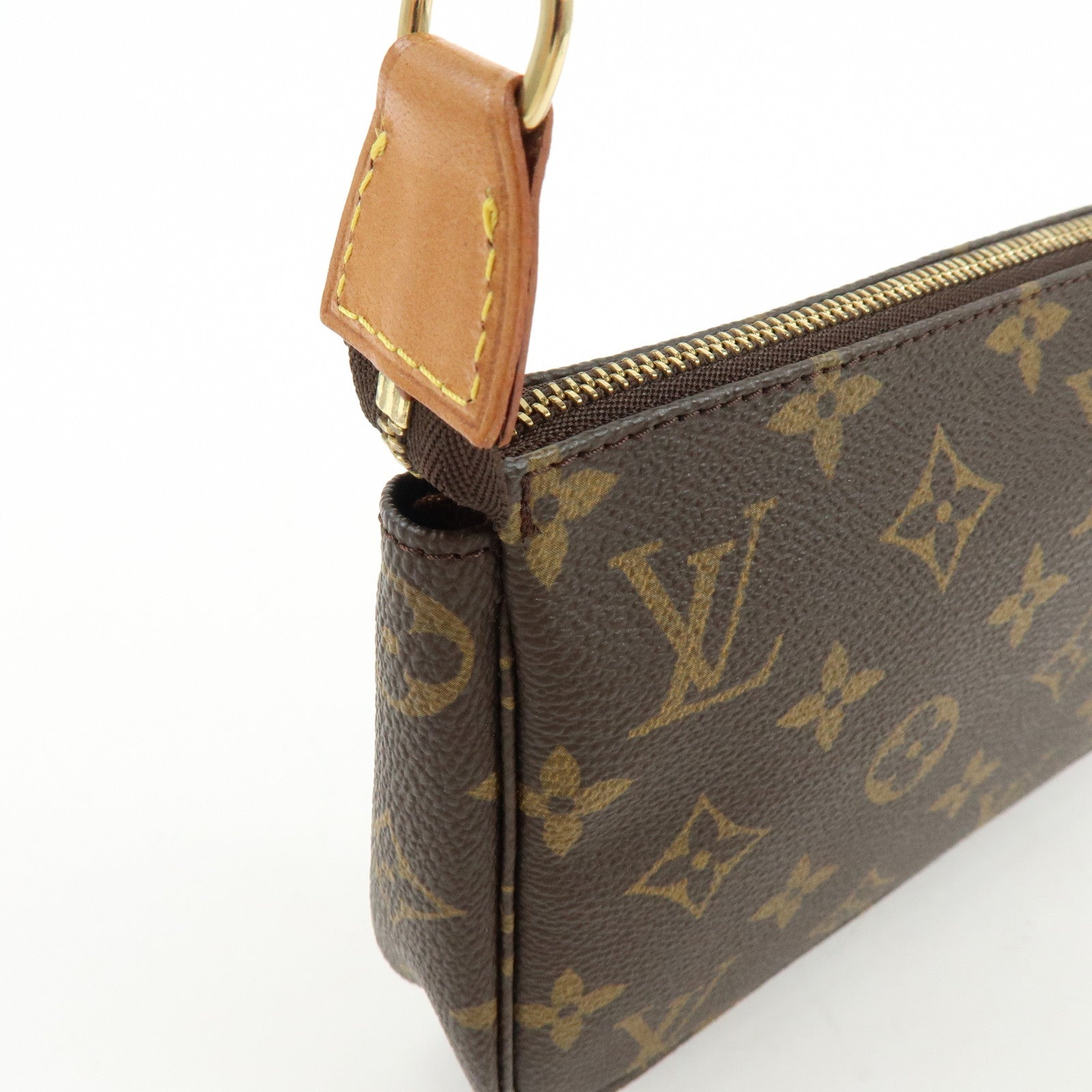 Louis Vuitton Monogram Pochette Accessoires Pouch Hand Bag Brown M51980