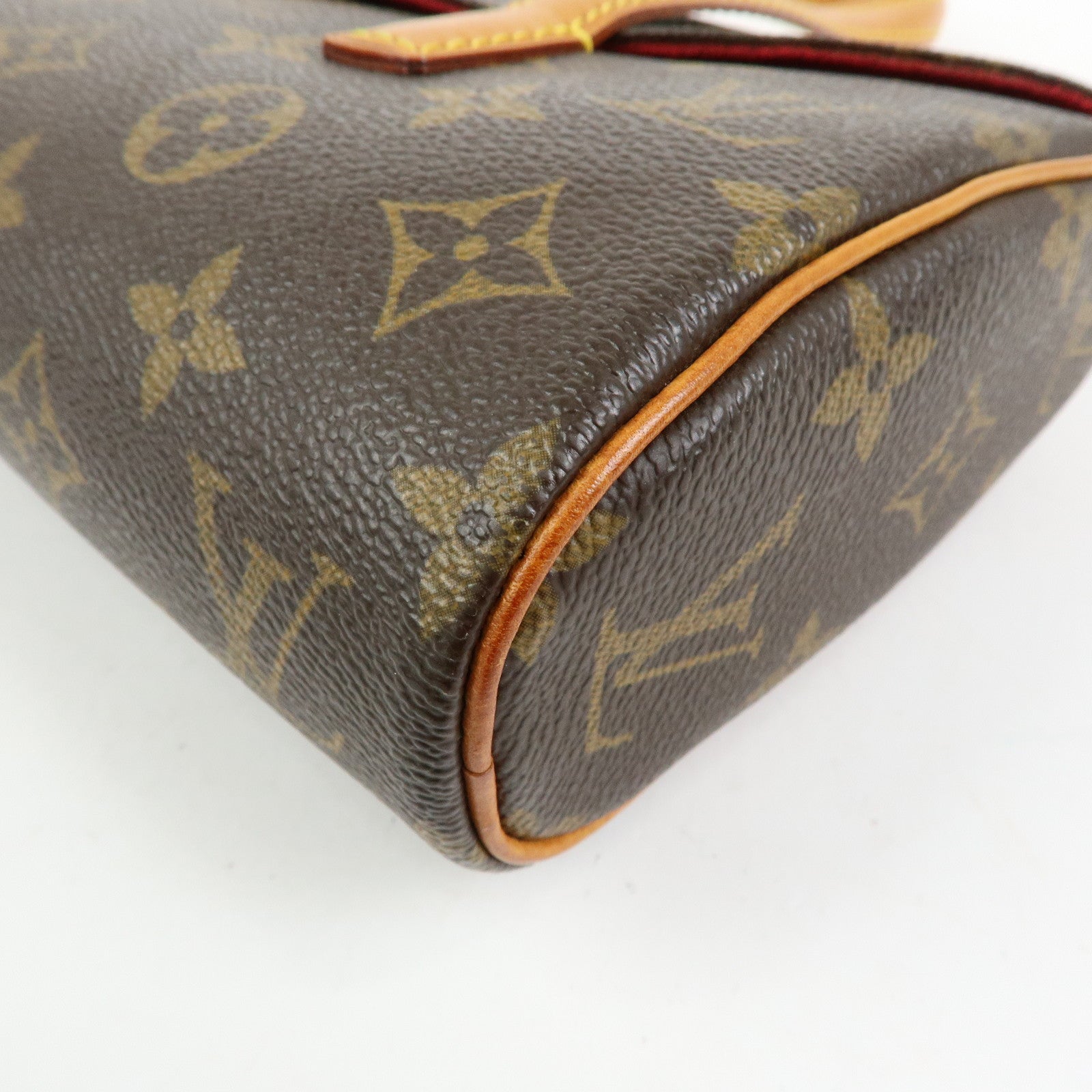 Louis Vuitton Monogram Sonatine Hand Bag Brown M51902