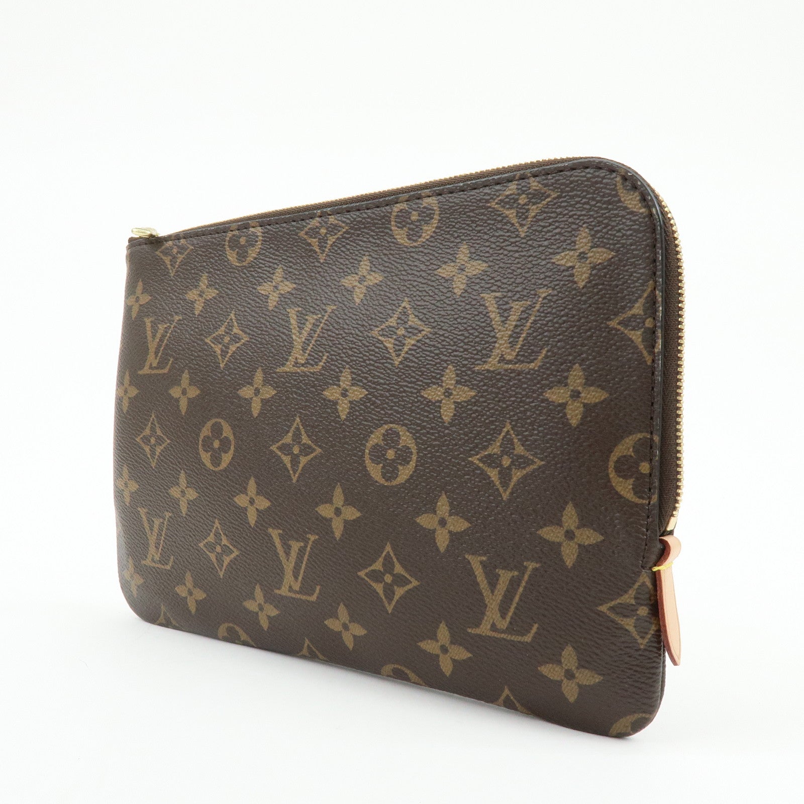 Louis Vuitton Etui Voyage PM Clutch Bag Pouch Brown M44500