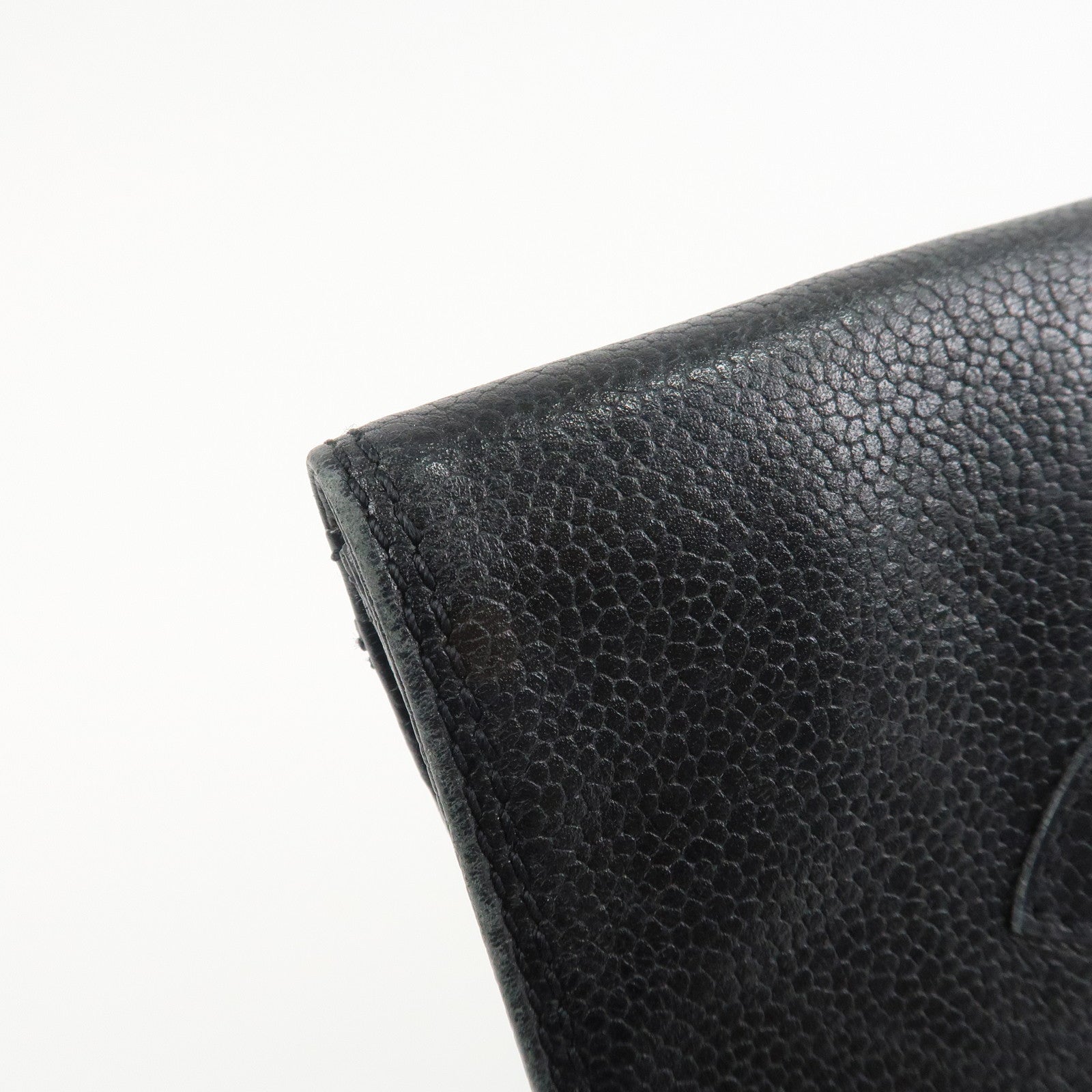 CHANEL COCO Mark Caviarskin Shoulder Bag Crossbody Bag Black Used