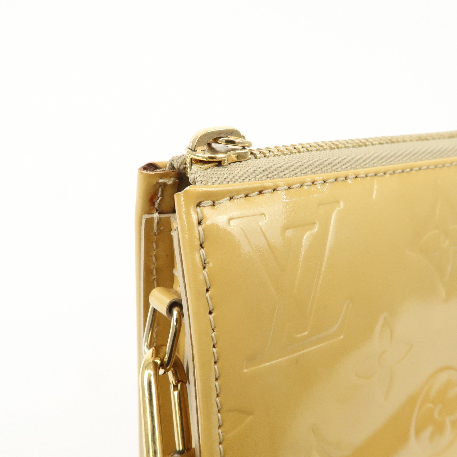 Louis Vuitton Monogram Vernis Lexington Accessoires Pouch Beige M91010 Used