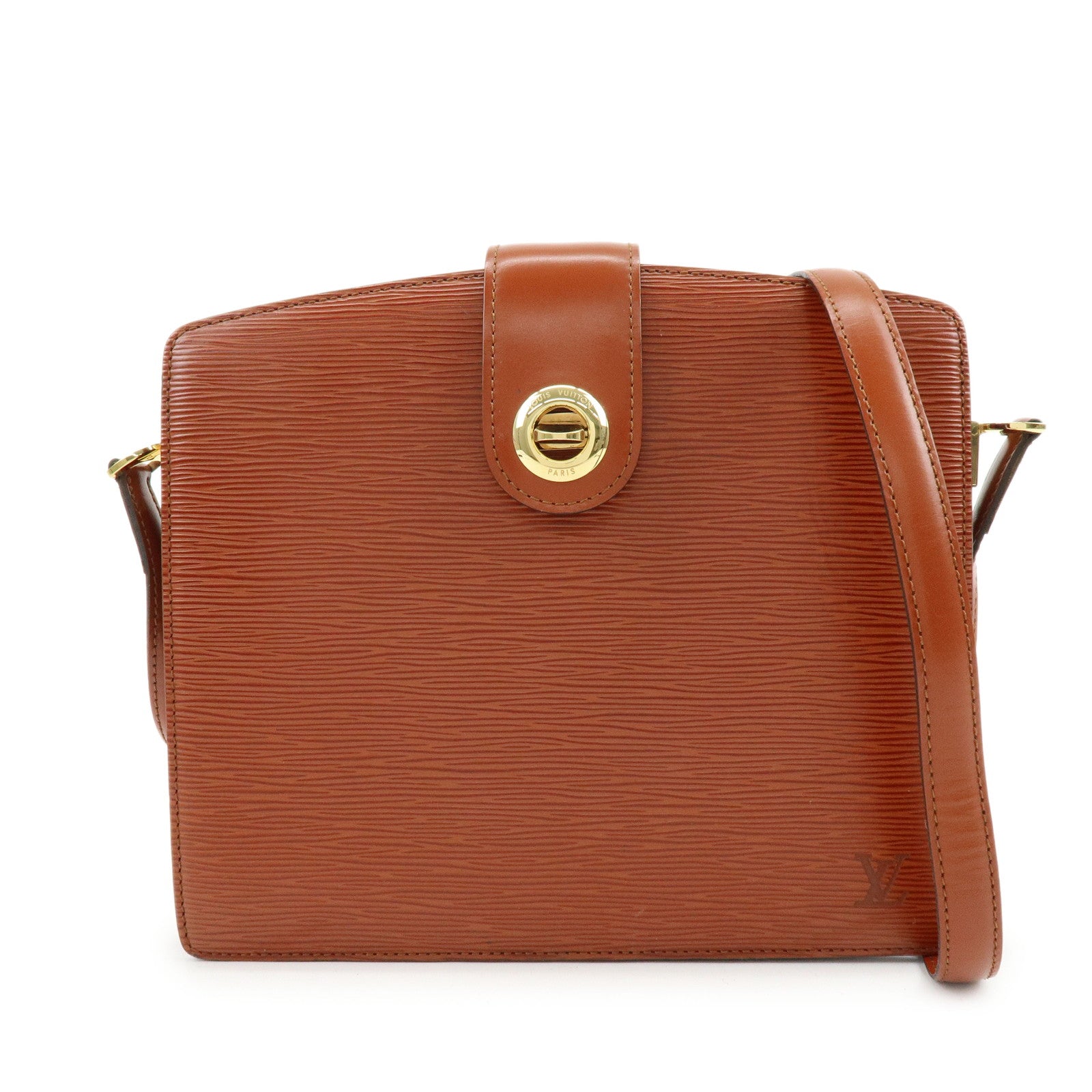 Louis Vuitton Epi Leather Capucines Shoulder Bag Kenya Brown M52343
