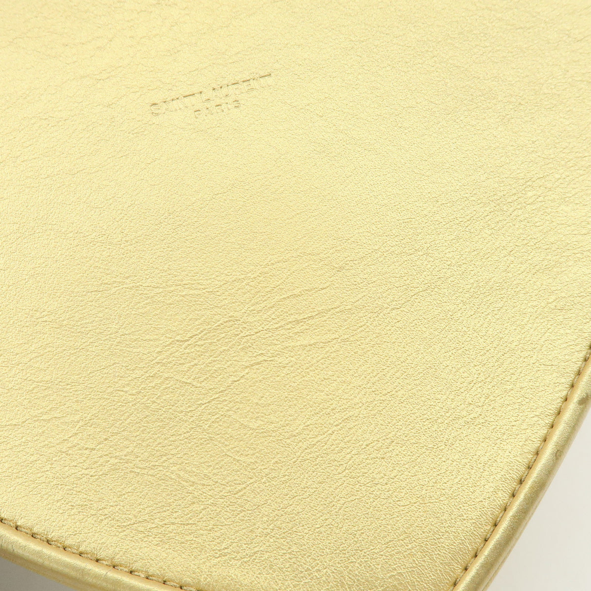 SAINT LAURENT PARIS Cassandra Leather Shoulder Bag Tassel Gold 540694