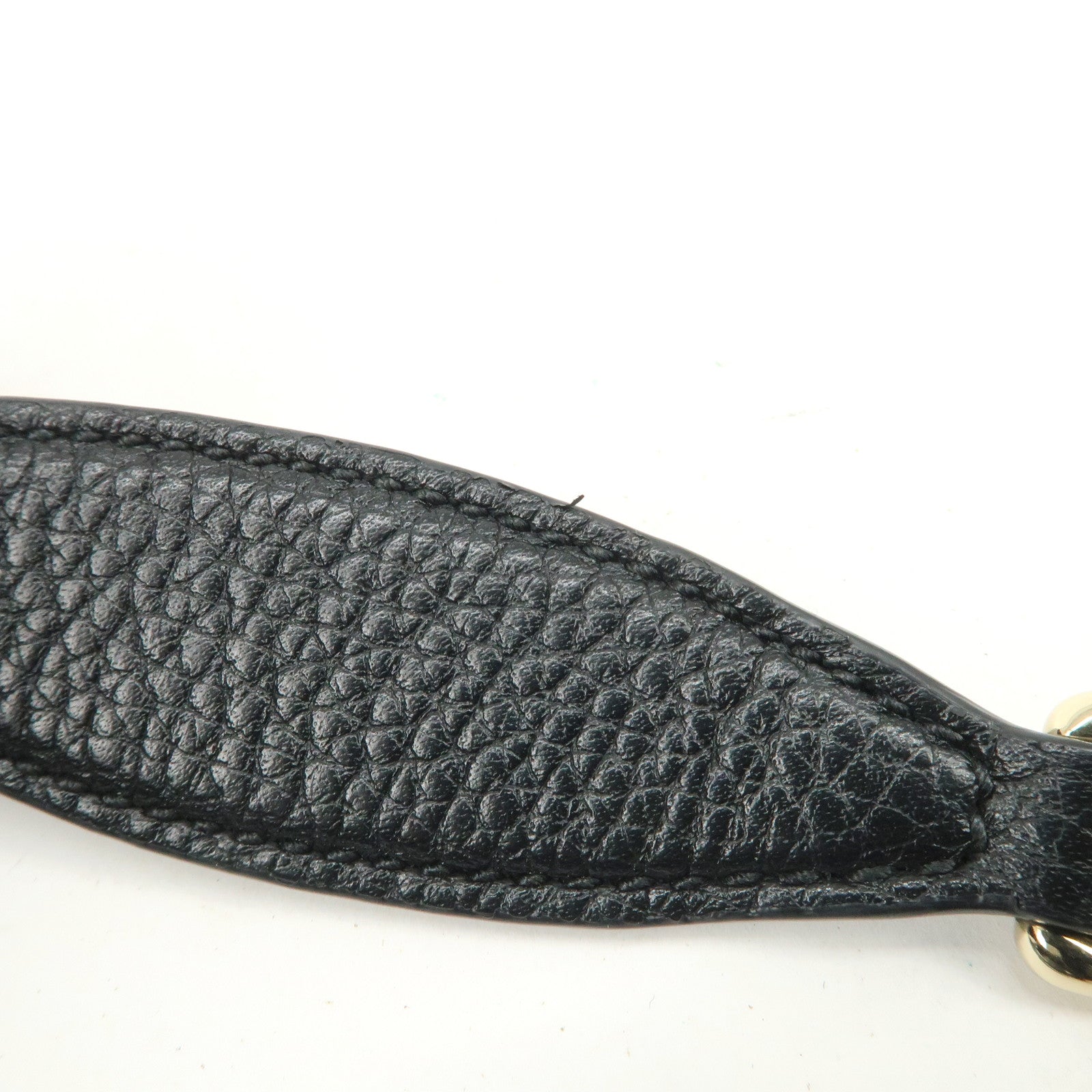 GUCCI SOHO Interlocking G Leather Chain Shoulder Bag Black 536196