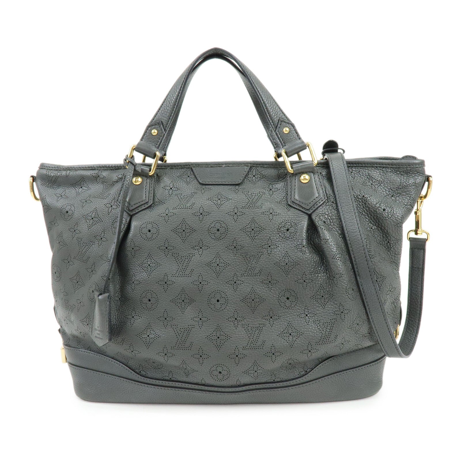 Louis Vuitton Monogram Mahina Stella GM 2Way Hand Bag Anthracite M93178