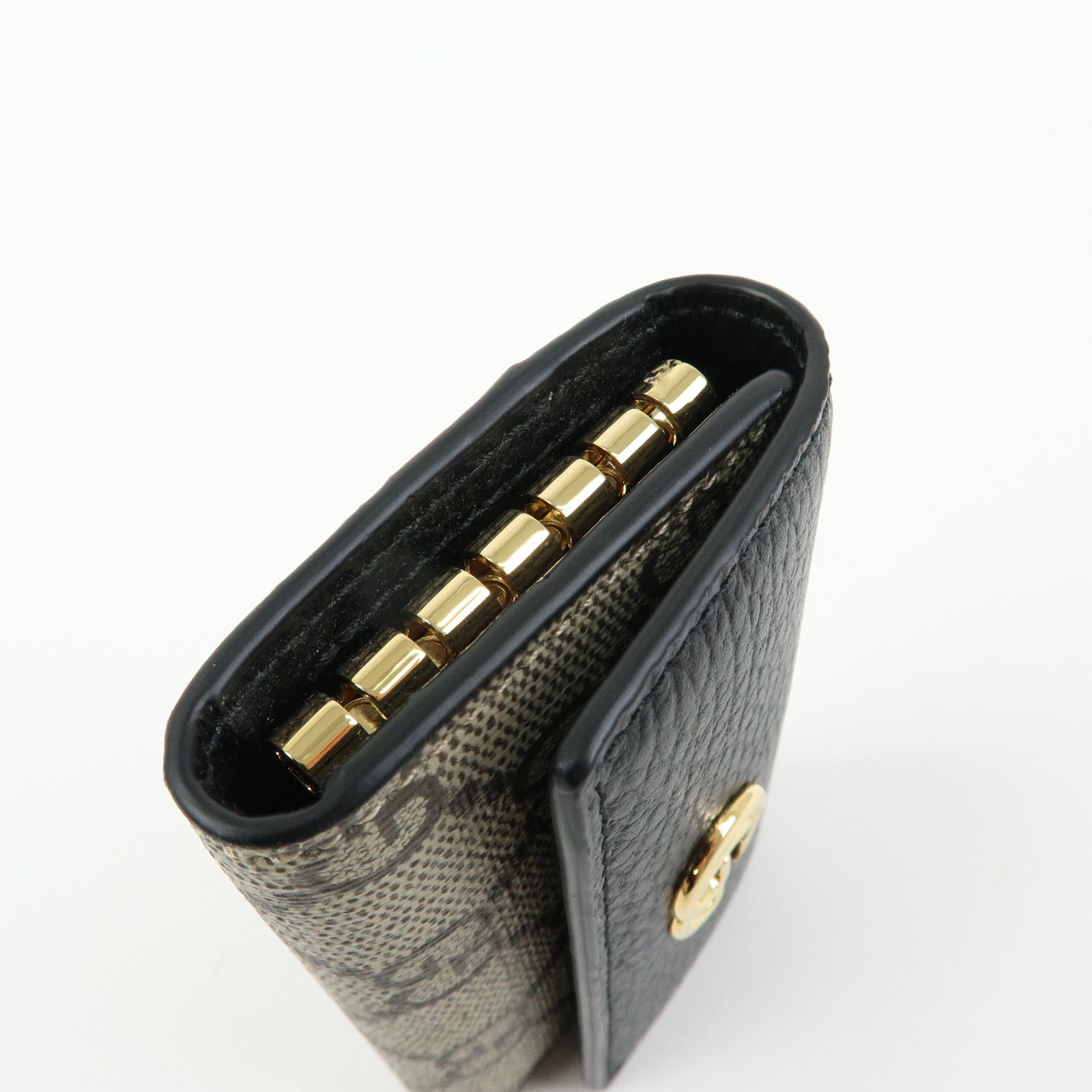 GUCCI GG Marmont Double G Leather 6 Ring Key Case Key Holder 456118